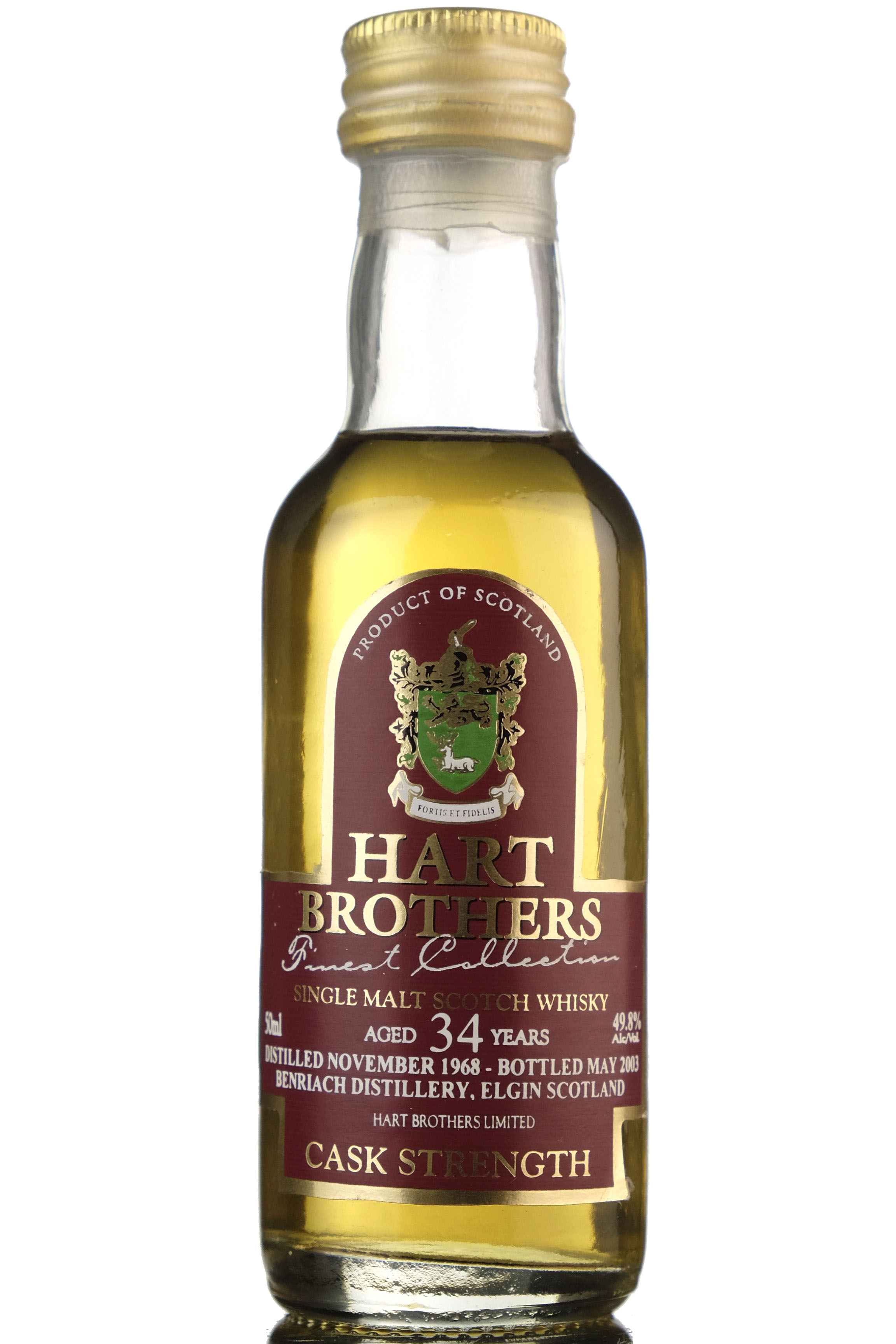 Benriach 1968-2003 - 34 Year Old Hart Brothers Miniature