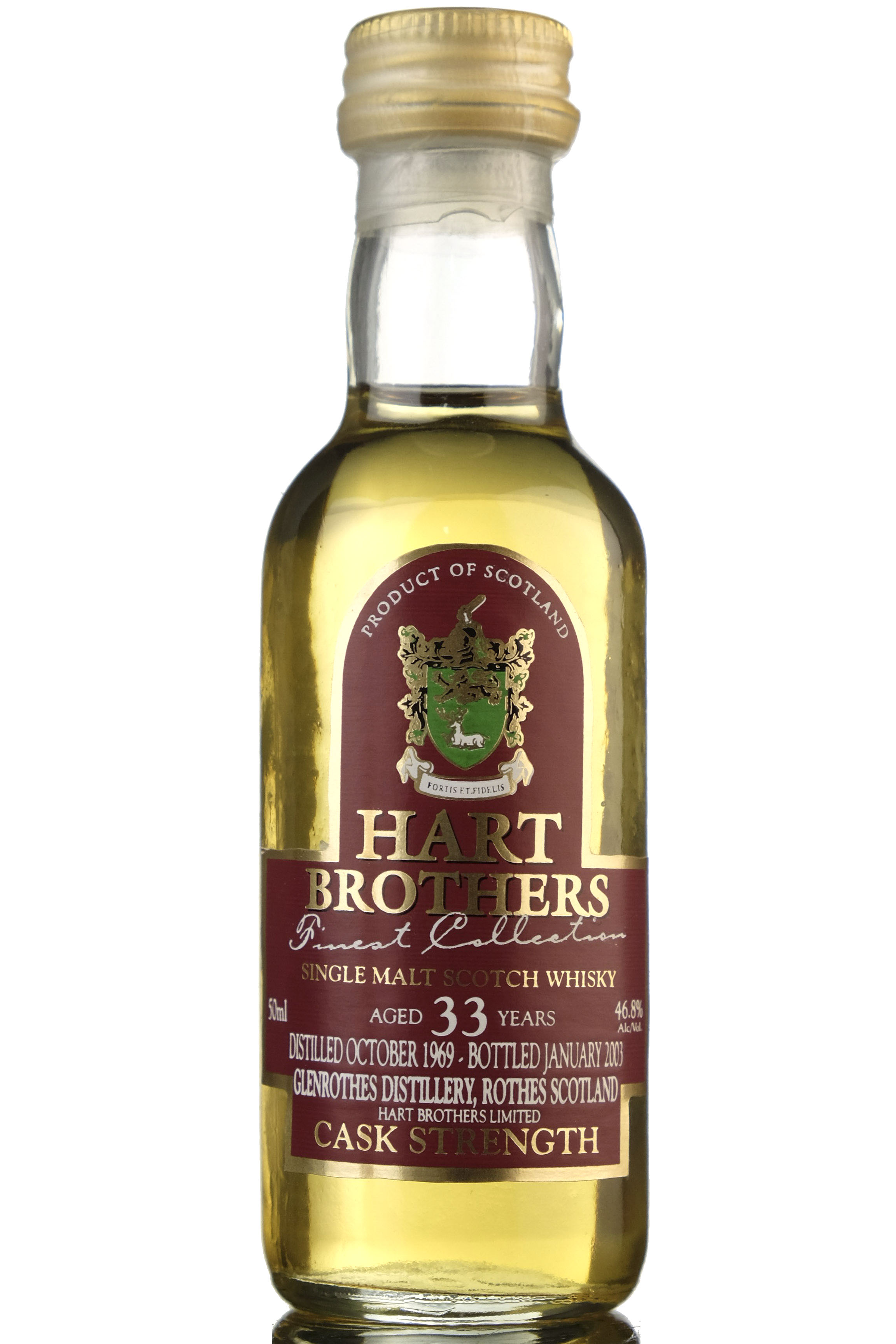 Glenrothes 1969-2003 - 33 Year Old Hart Brothers Miniature