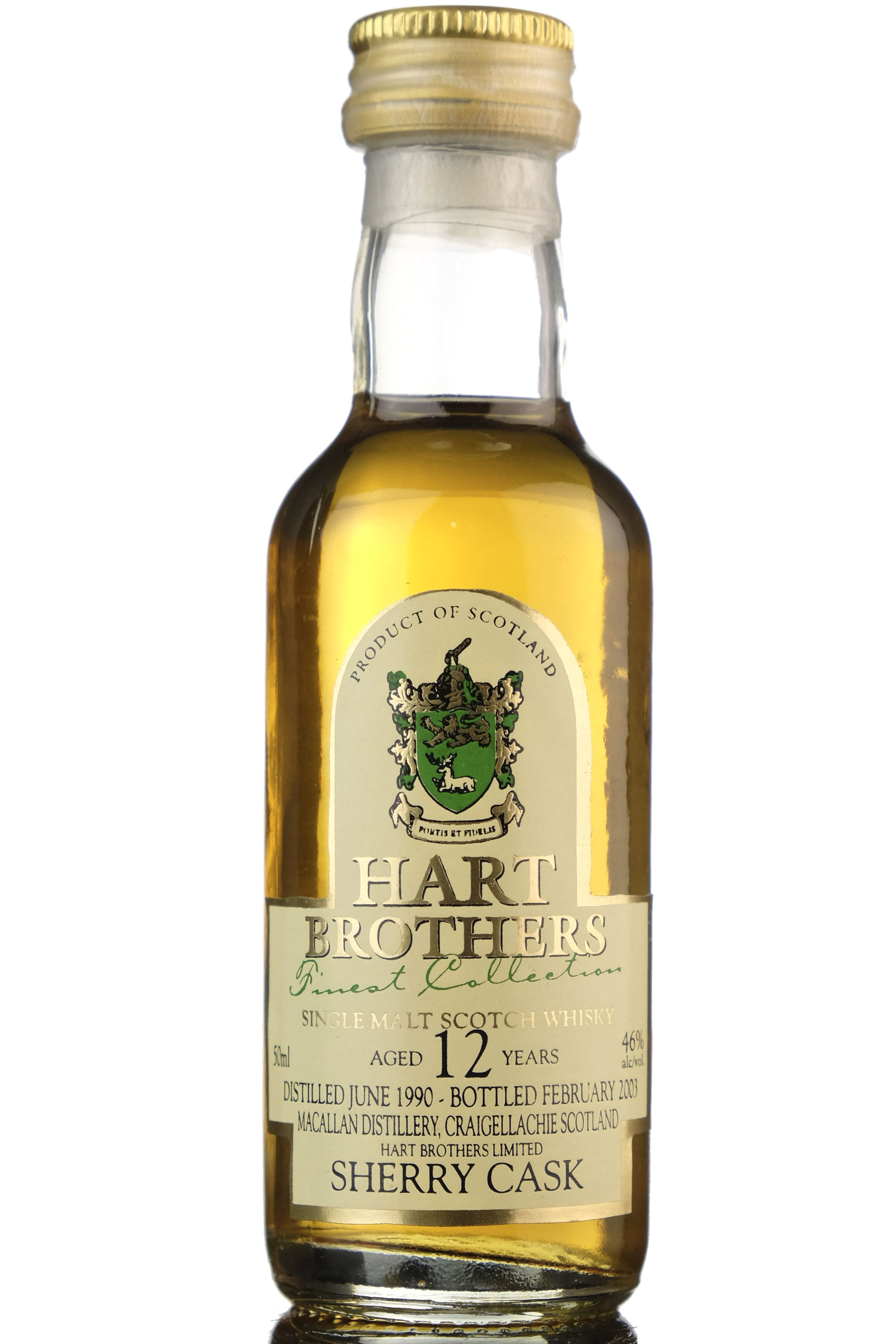Macallan 1990-2003 - 12 Year Old Hart Brothers Miniature