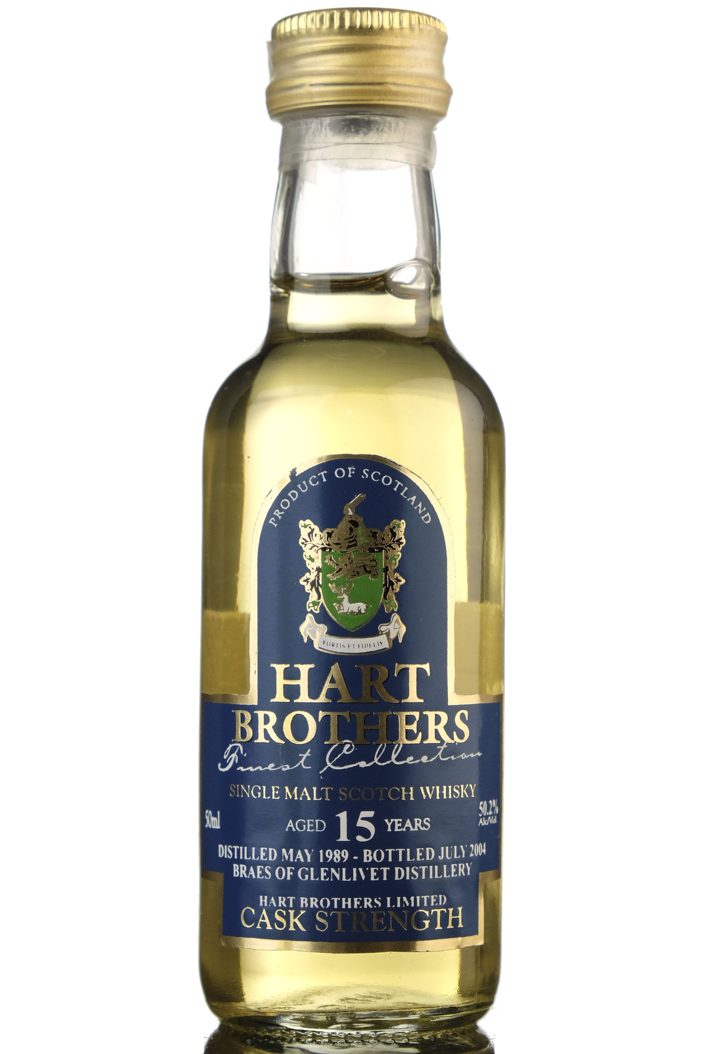 Braes Of Glenlivet 1989-2004 - 15 Year Old - Hart Brothers Miniature