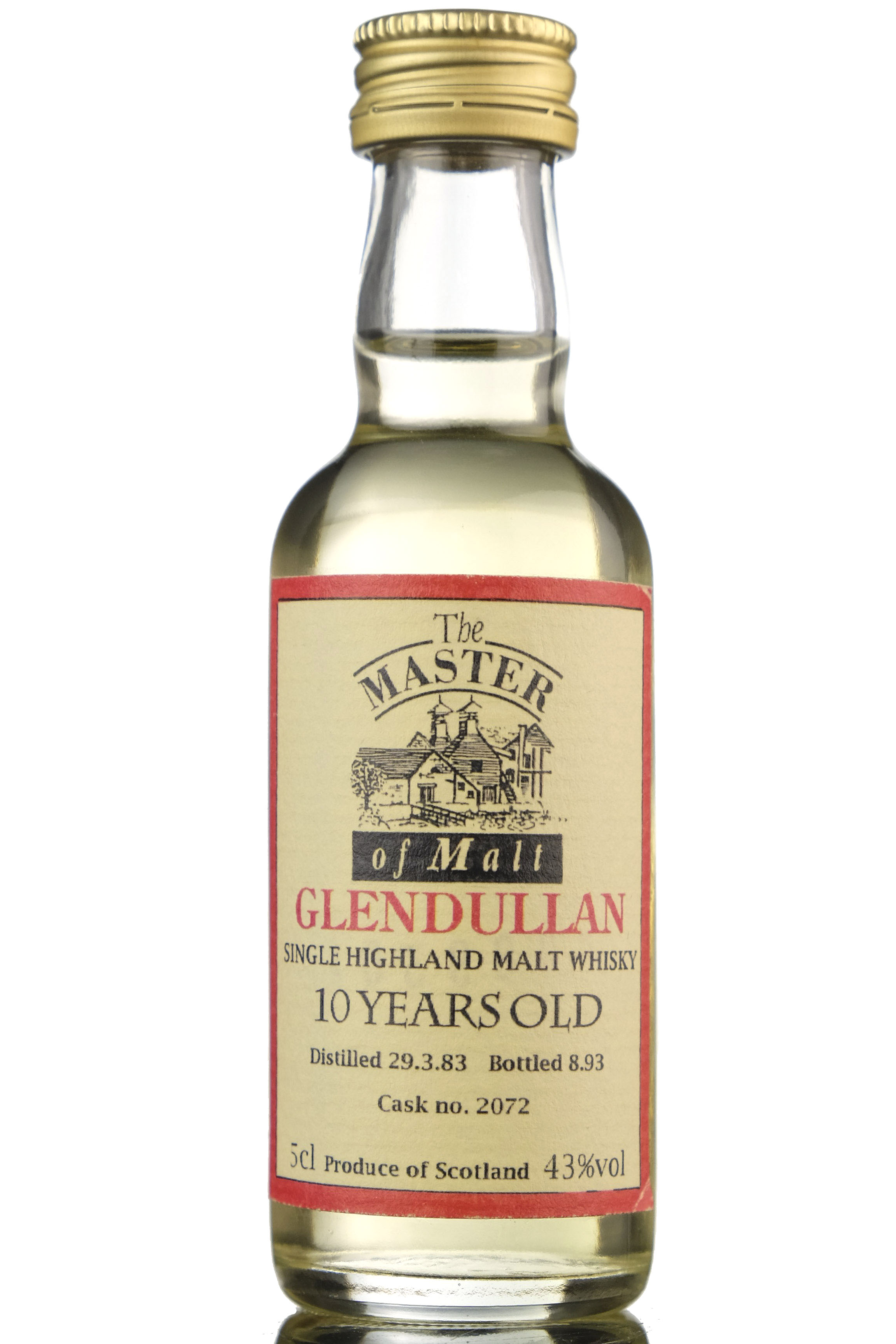 Glendullan 1983-1993 - 10 Year Old - Master Of Malts Miniature