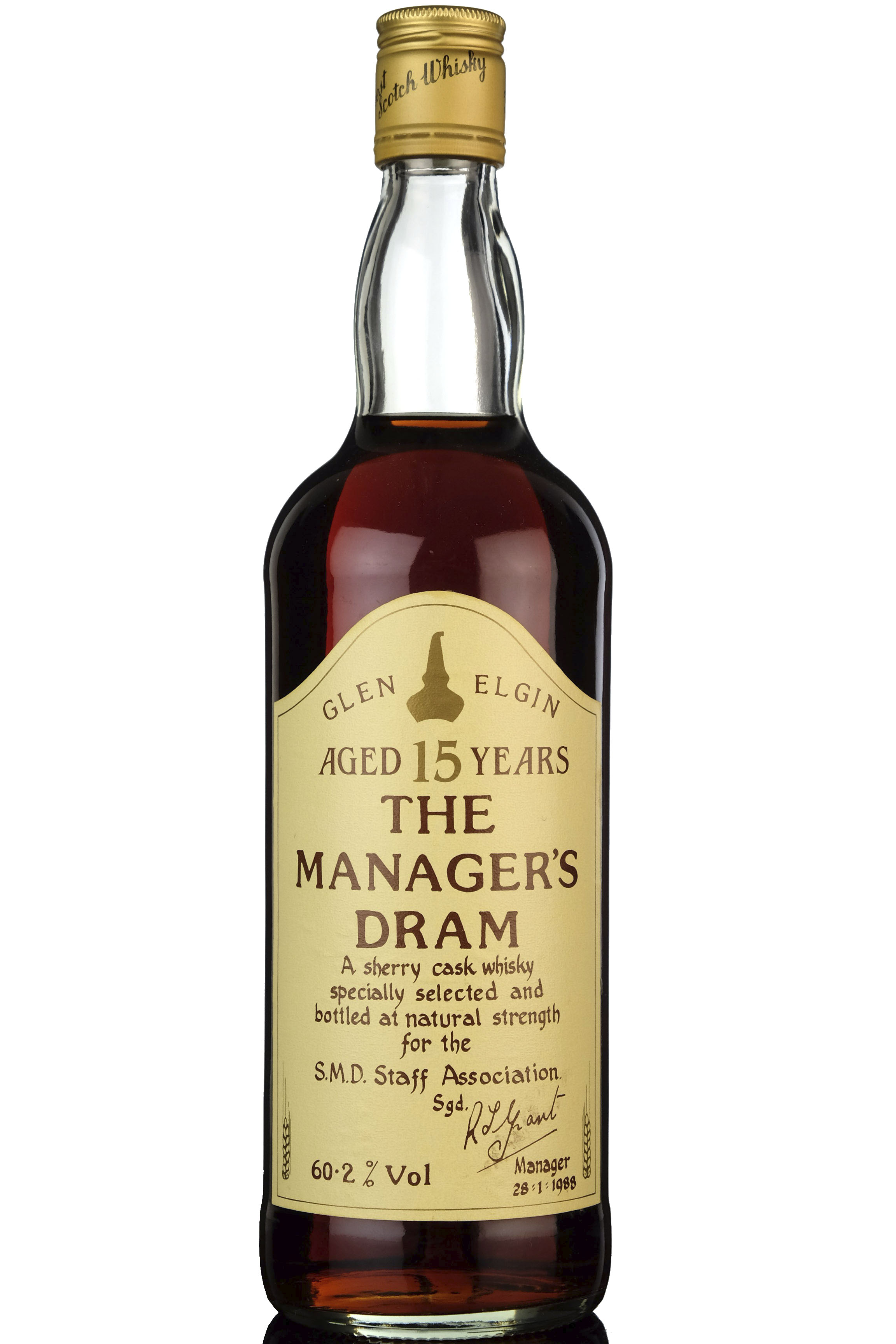 Glen Elgin 15 Year Old - Managers Dram 1988