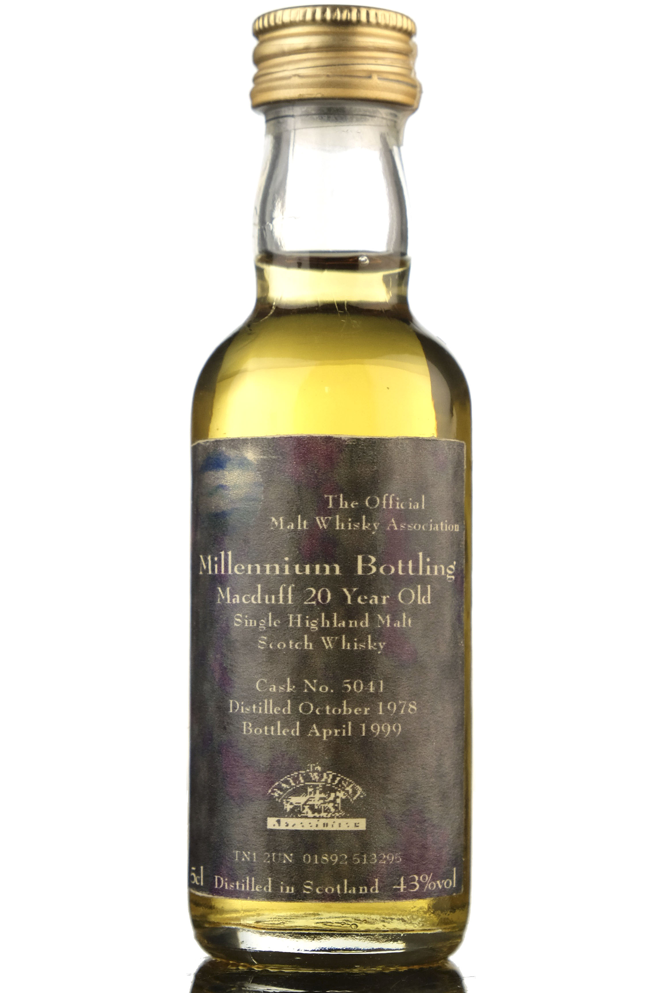 Macduff 1978-1999 - Millenium Bottling - Master Of Malts Miniature