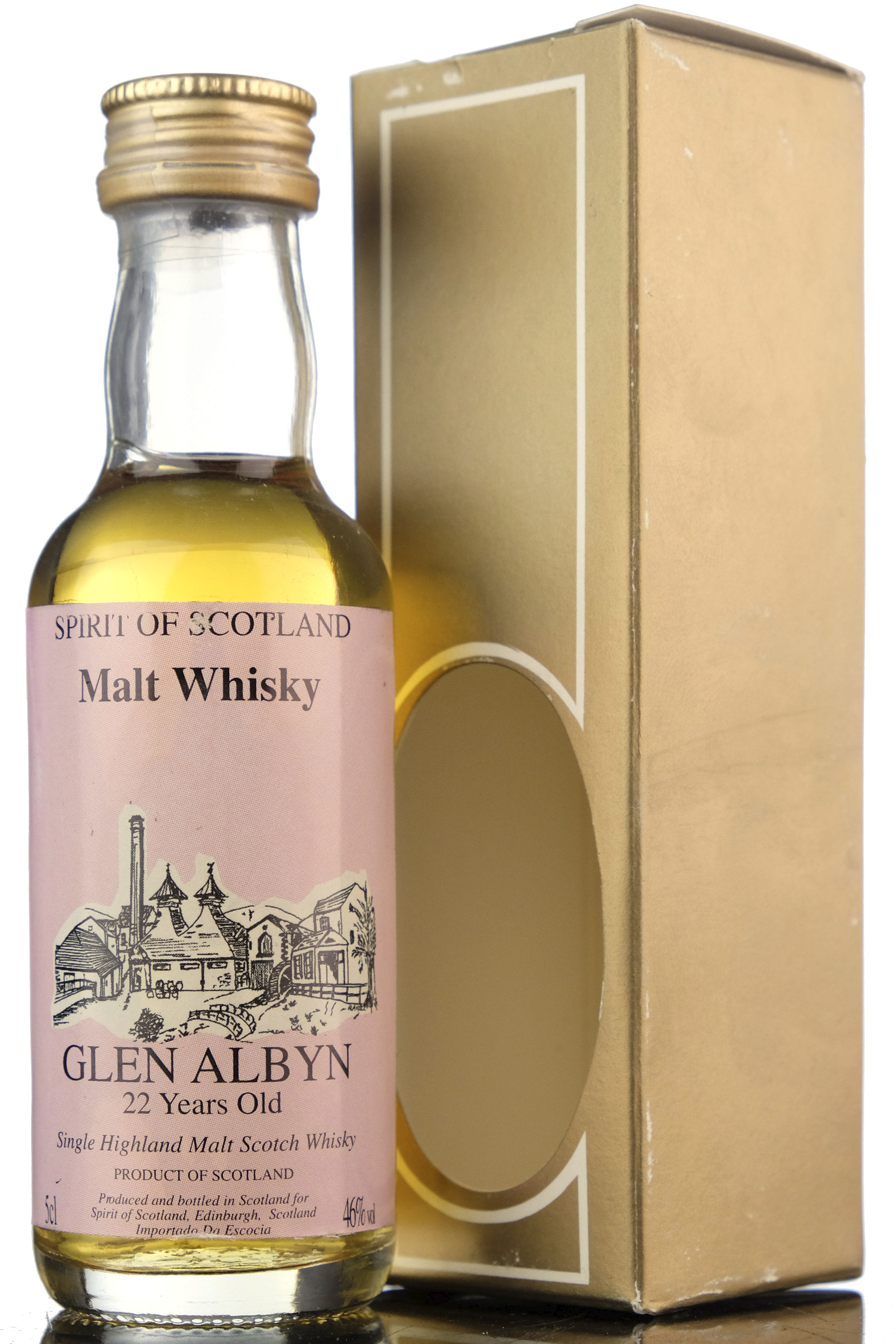 Glen Albyn 22 Year Old - Spirit Of Scotland Miniature