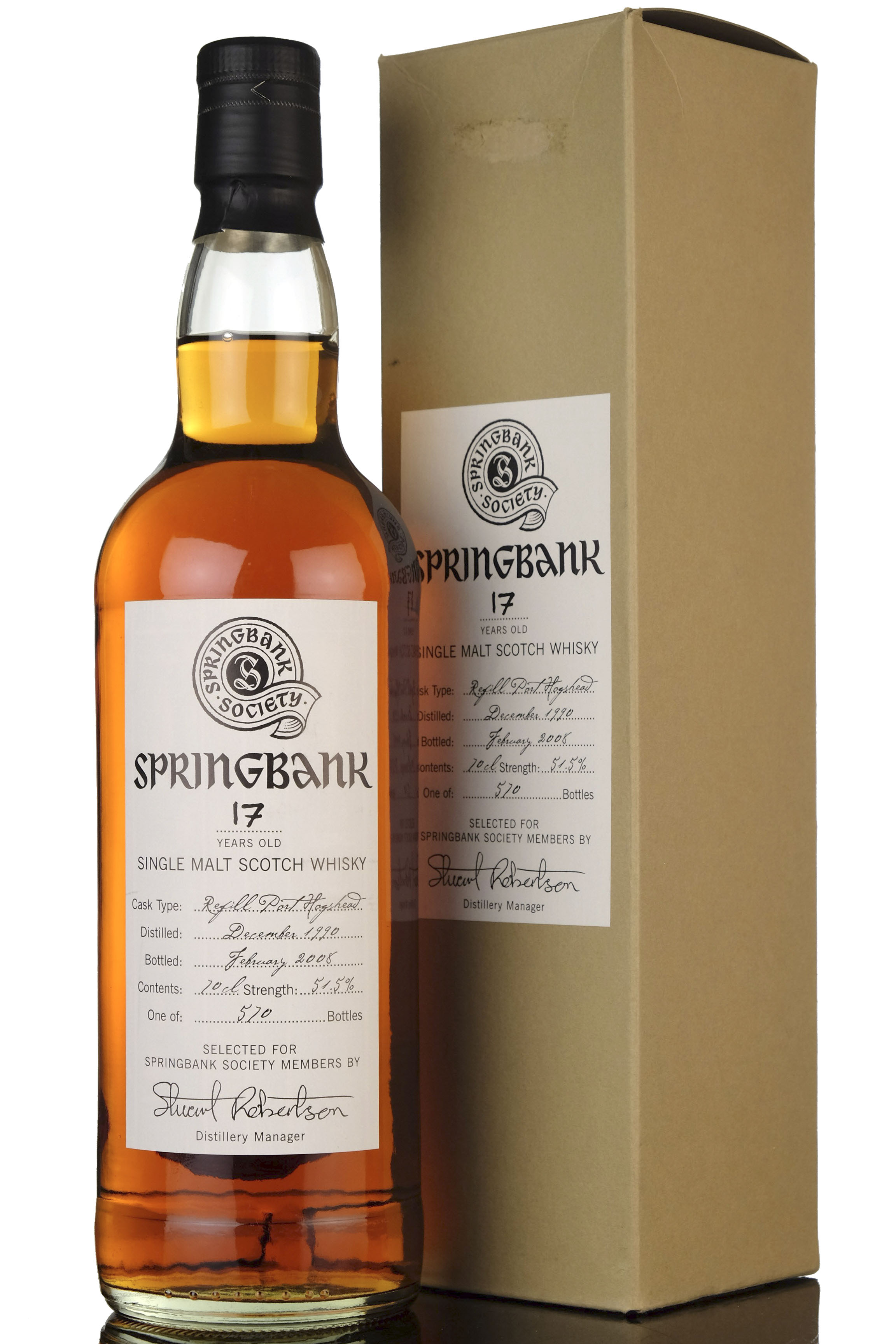 Springbank 19902008  17 Year Old  Society Bottling