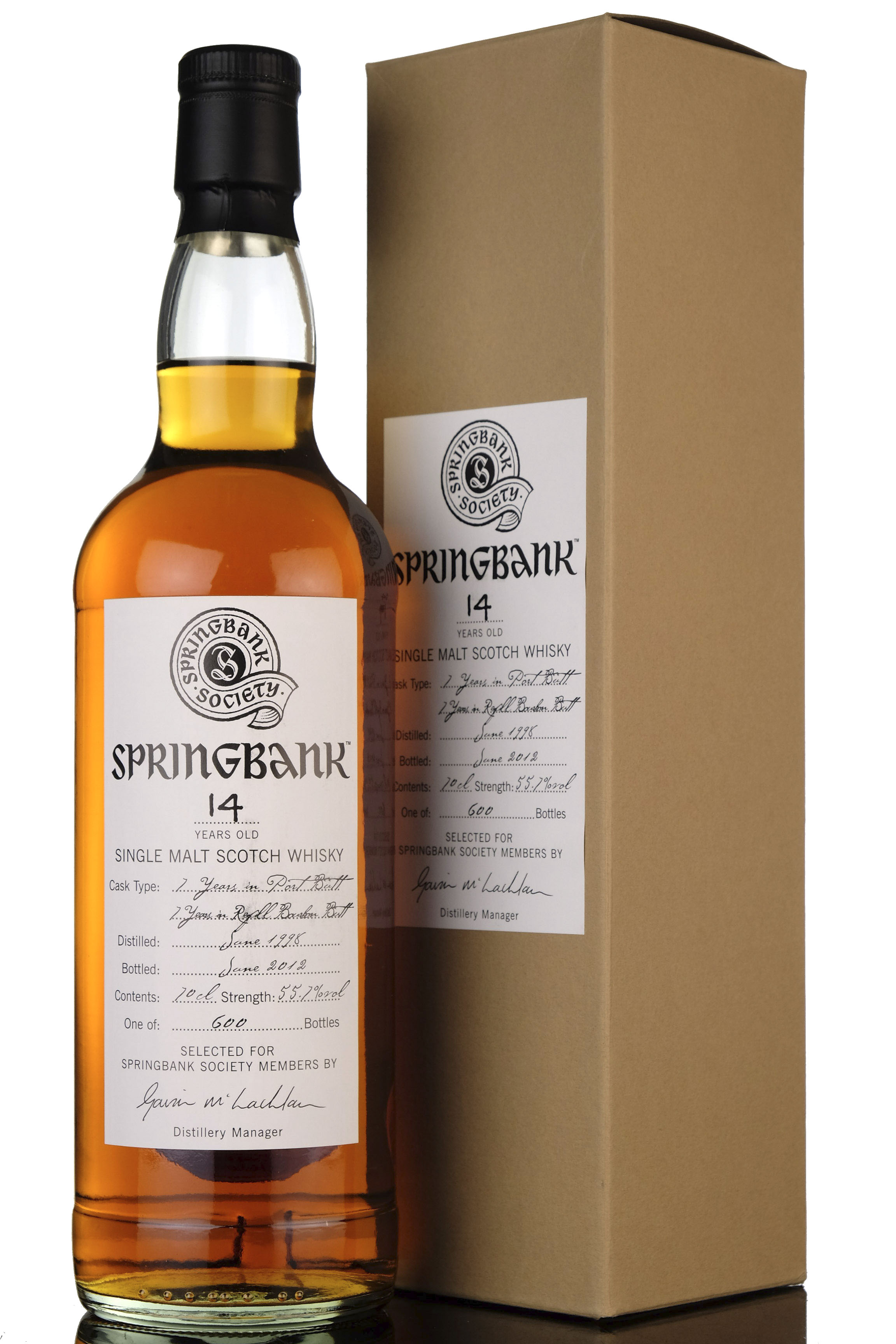 Springbank 1998 - 2012 14 Society Bottling