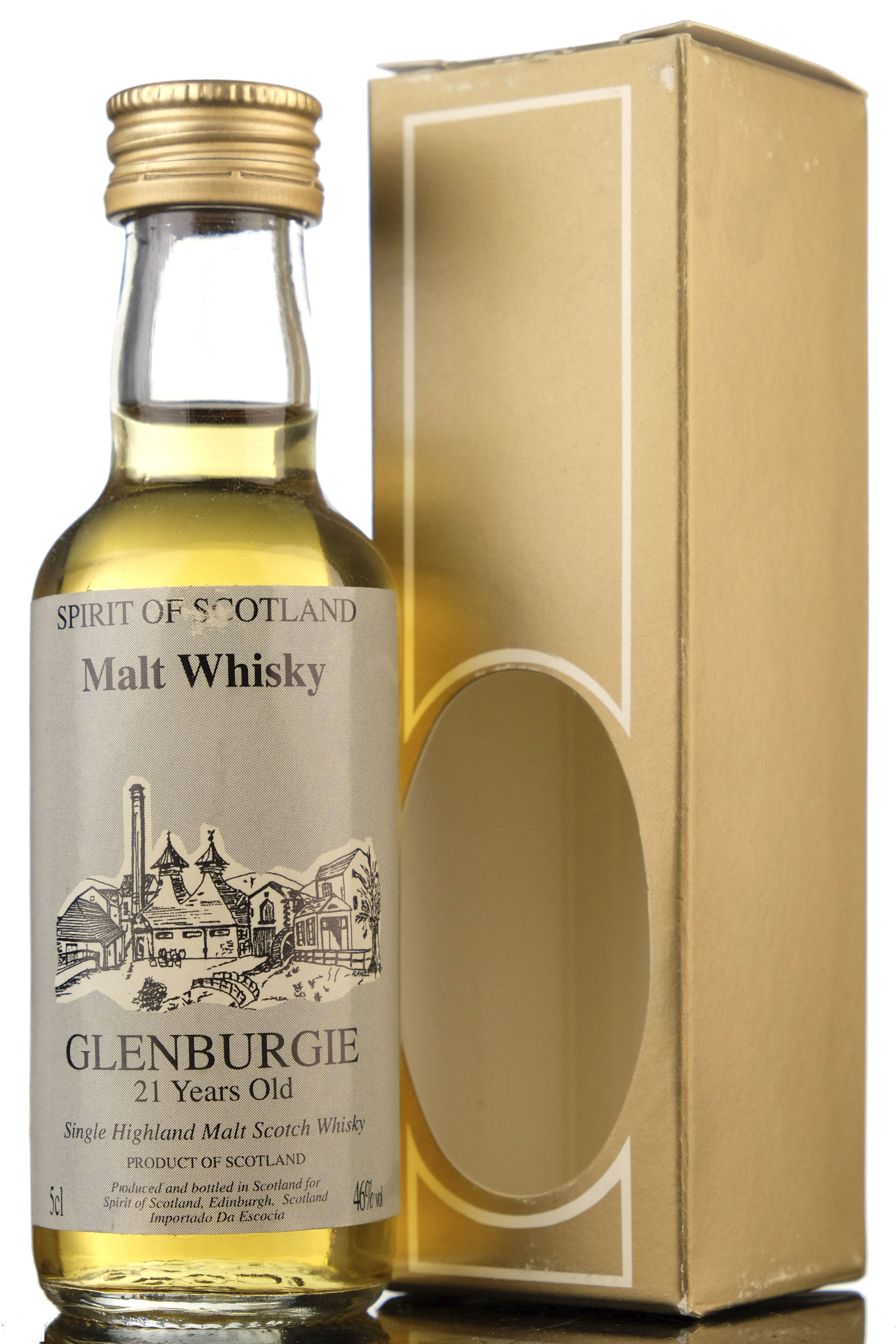 Glenburgie 21 Year Old - Spirit Of Scotland Miniature