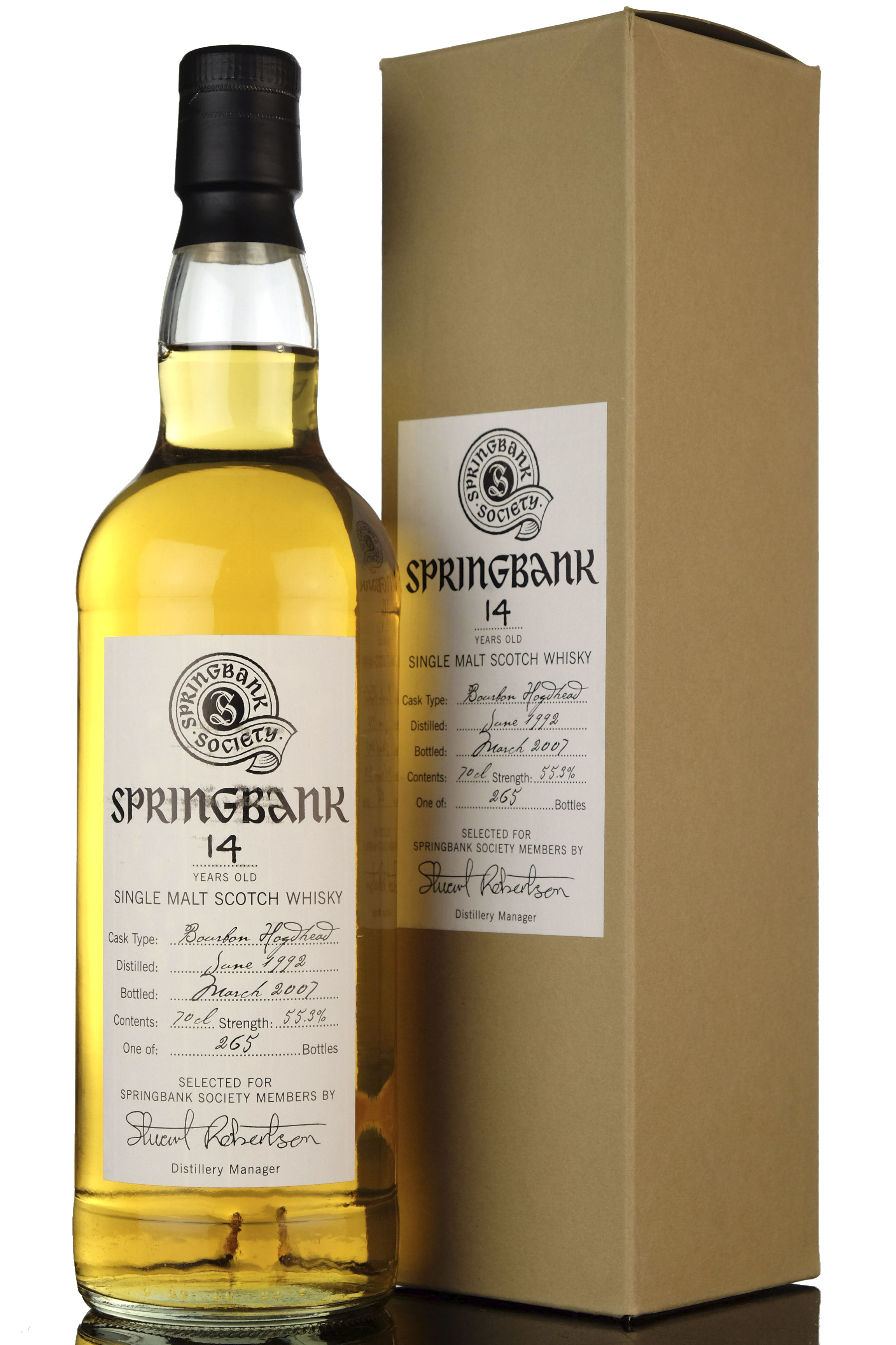 Springbank 1992 - 2007 14 Society Bottling