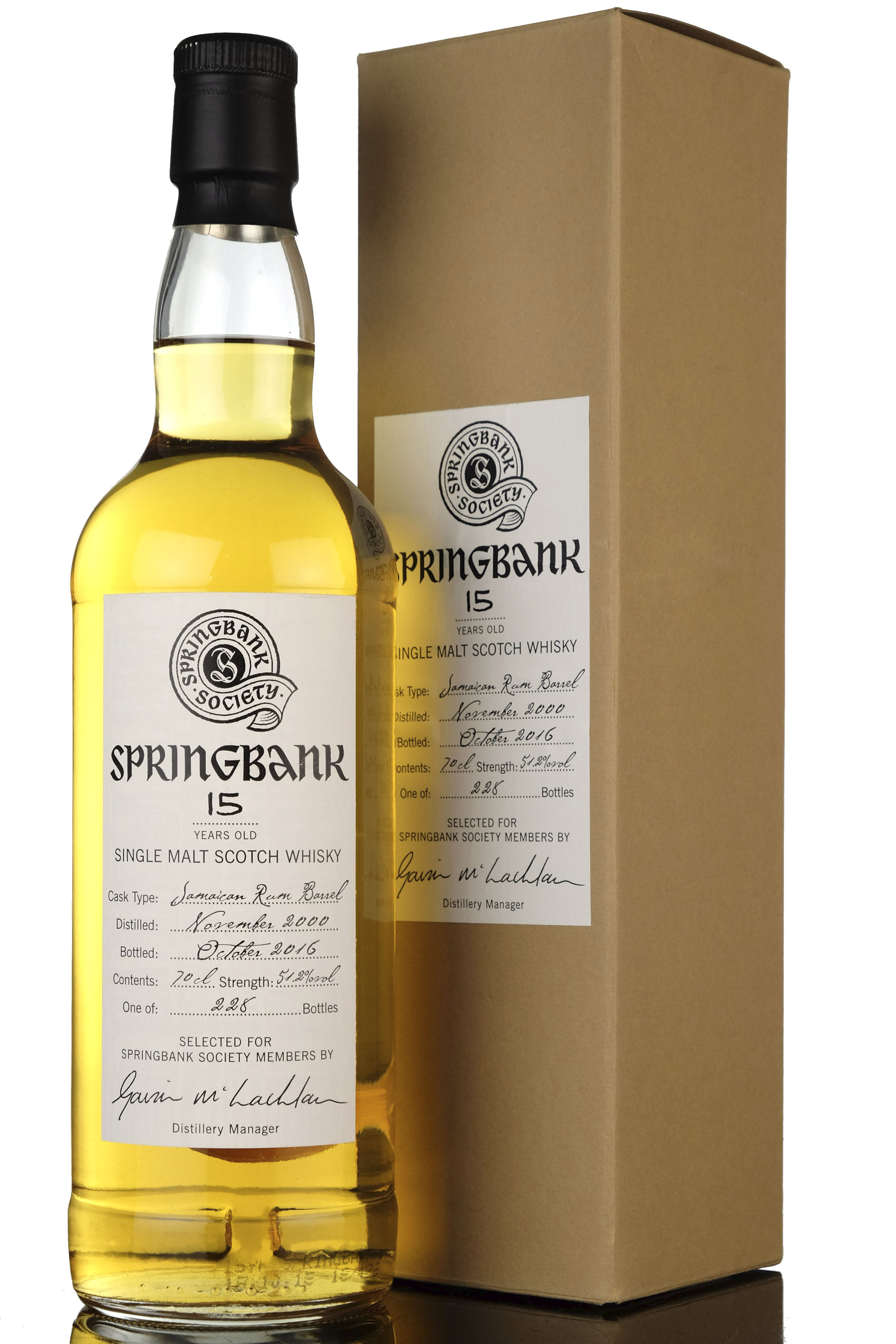 Springbank 2000 - 2016 15 Society Bottling