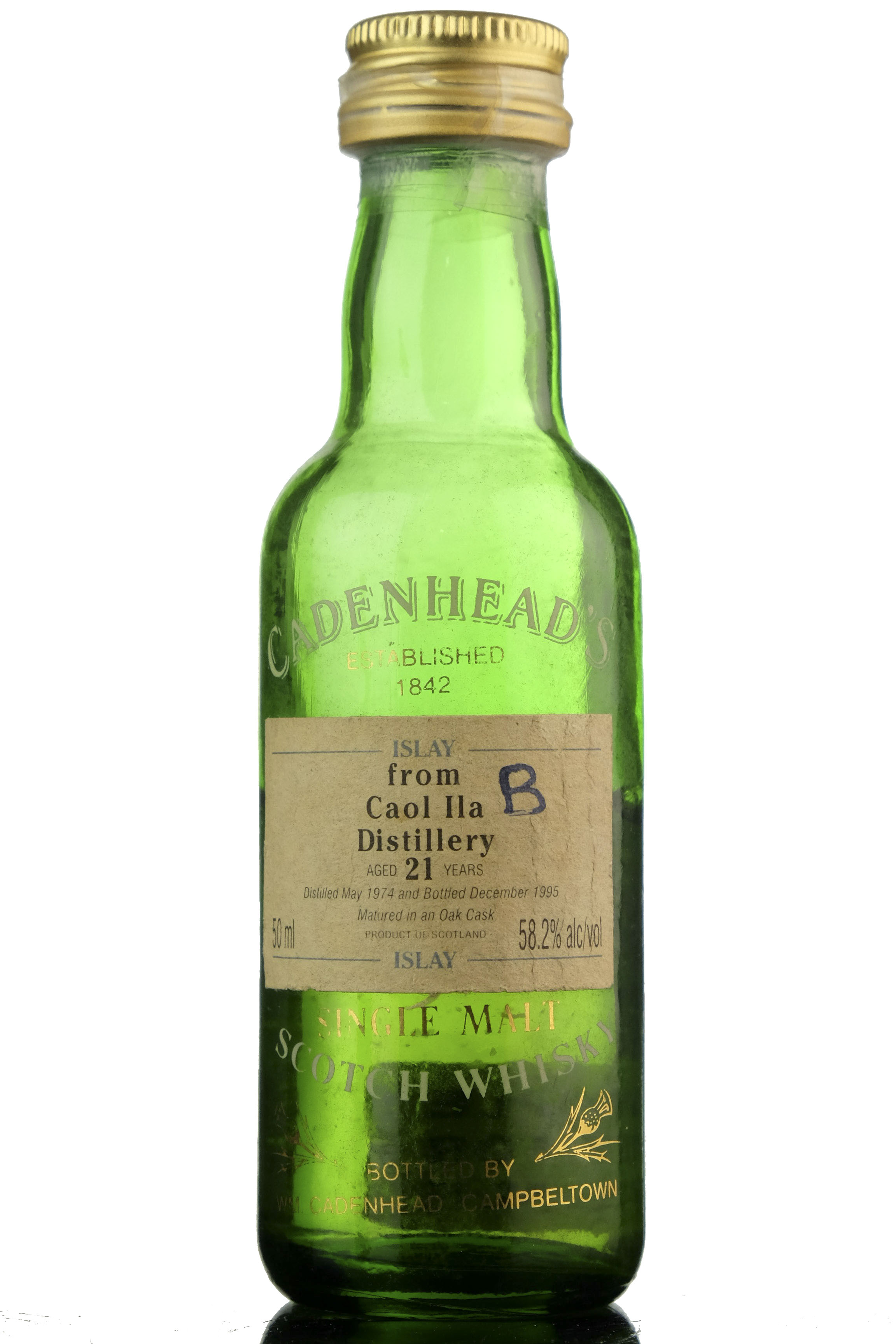 Caol Ila 1974-1995 - 21 Year Old - Cadenheads Miniature