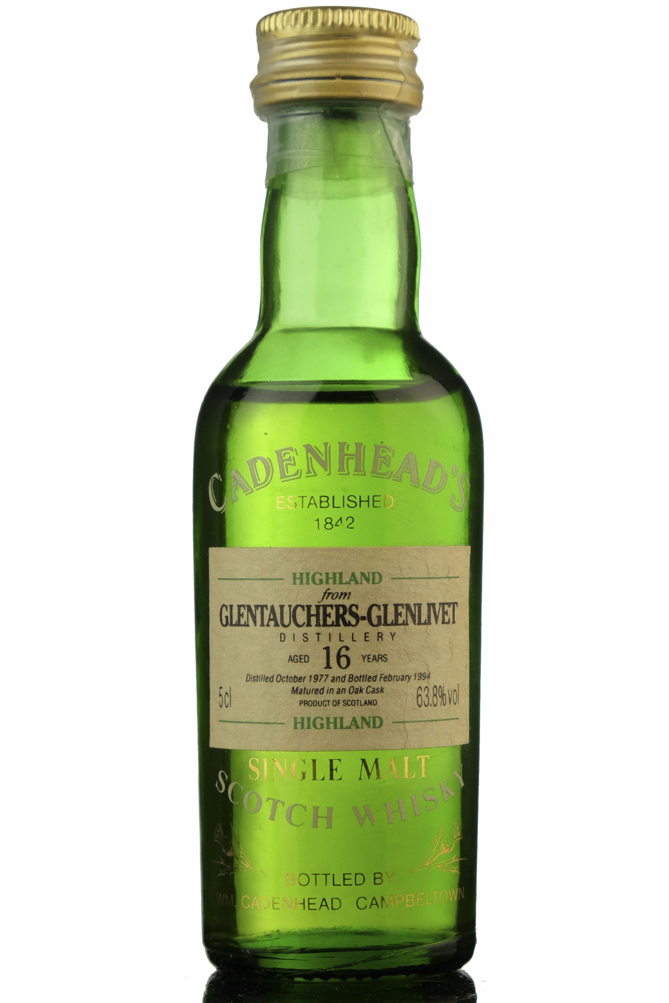 Glentauchers-Glenlivet 1977-1994 - 16 Year Old - Cadenheads Miniature