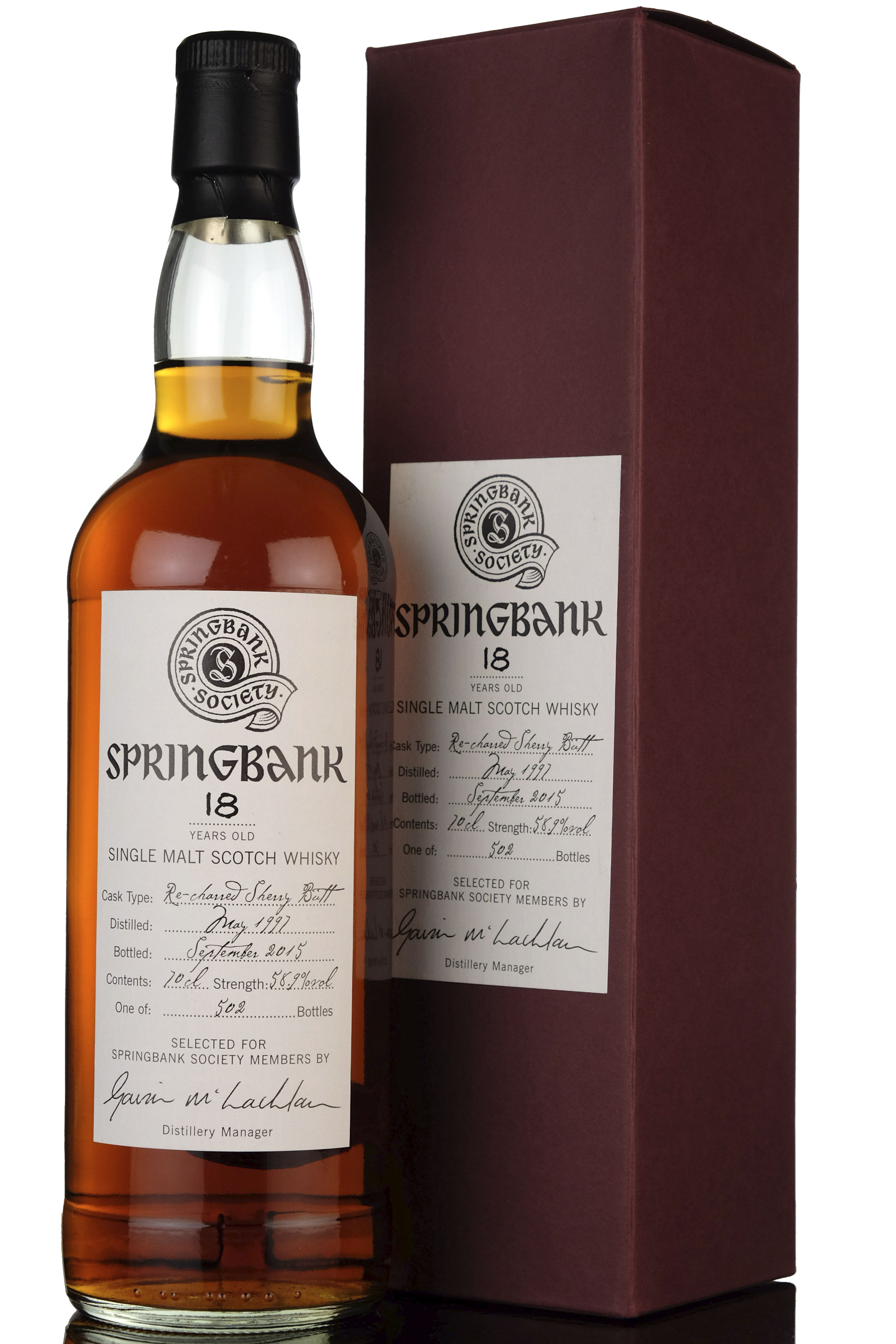 Springbank 19972015  18 Year Old  Society Bottling