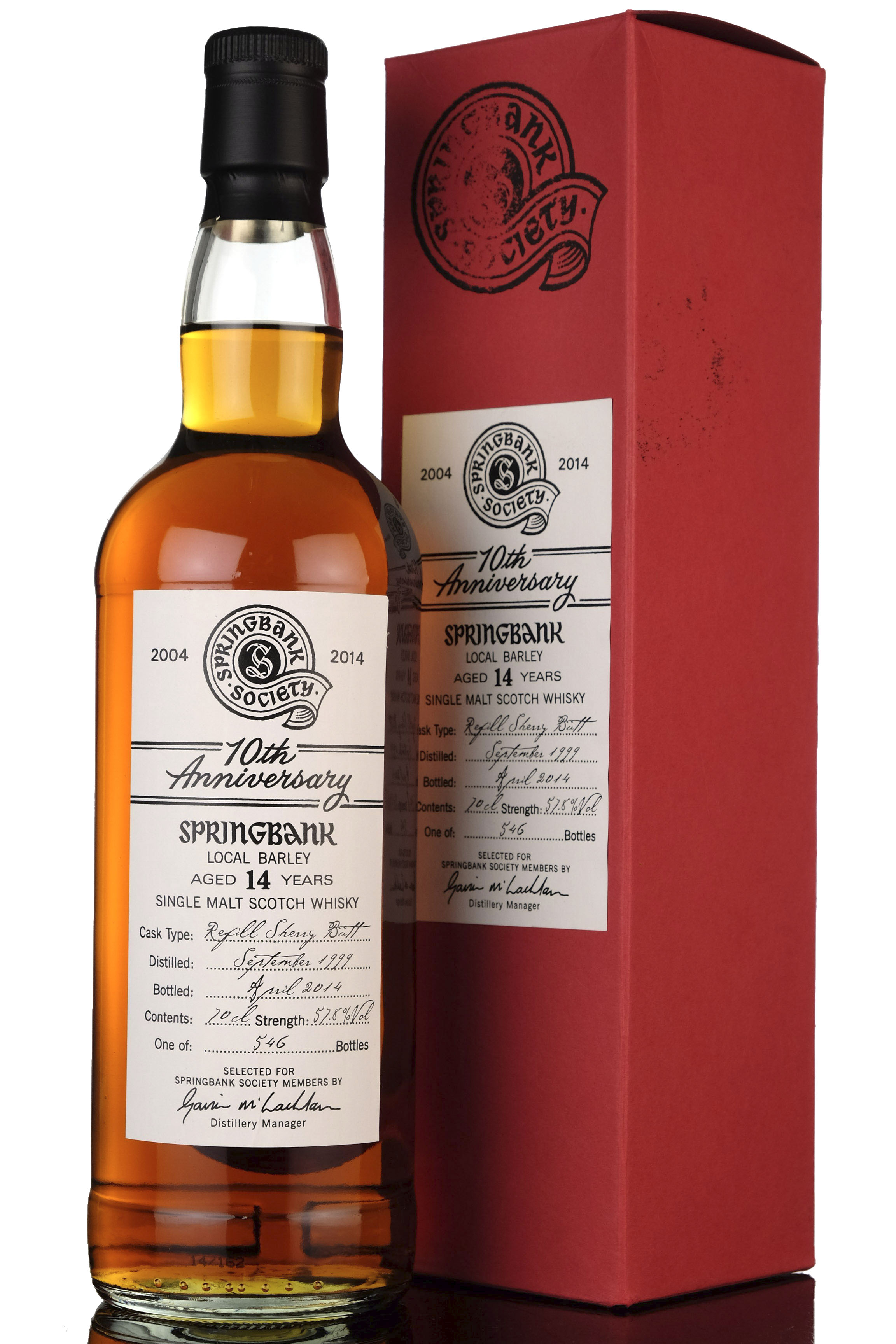 Springbank 1999 - 2014 14 10th Anniversary Local Barley