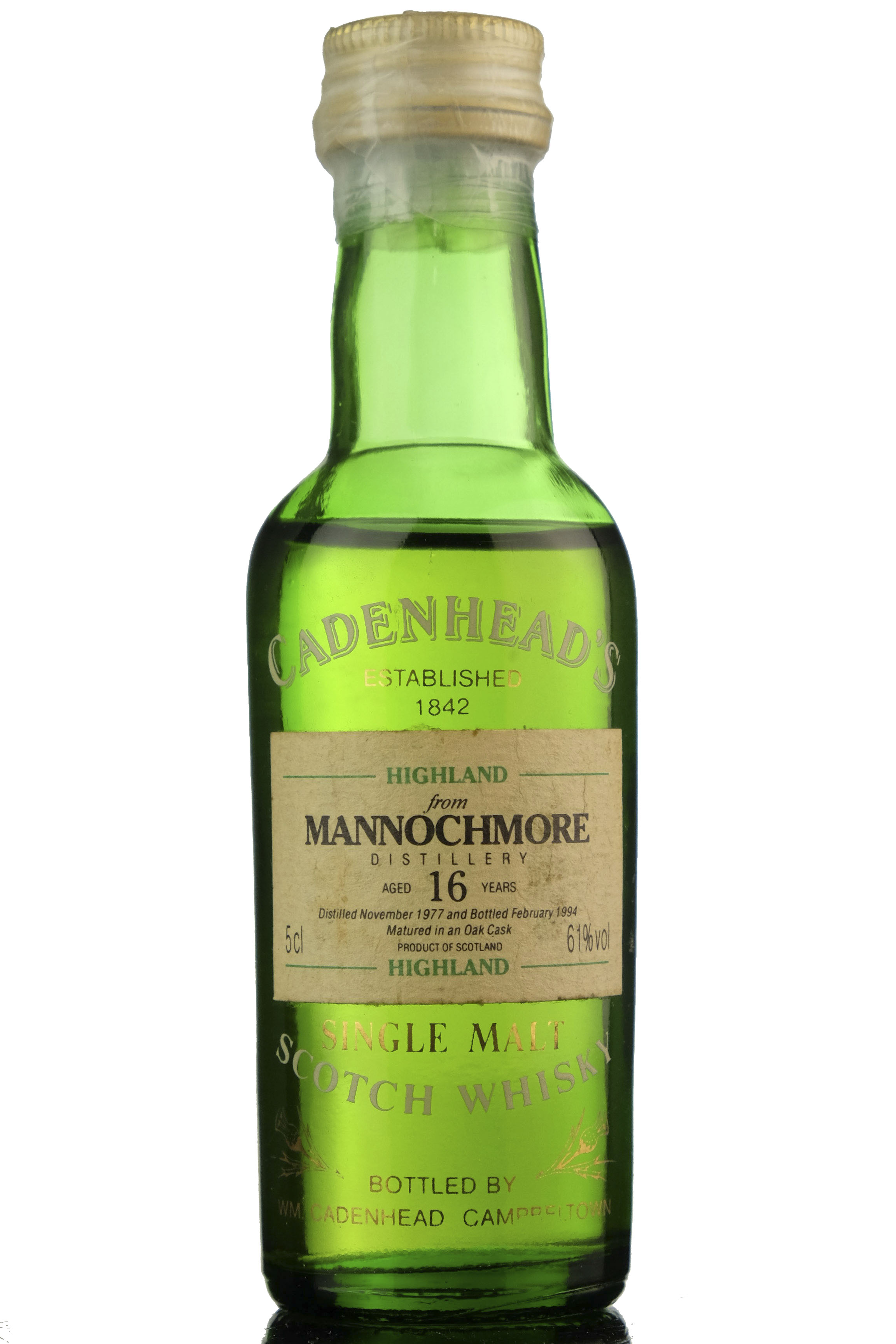 Mannochmore 1977-1994 - 16 Year Old - Cadenheads Miniature