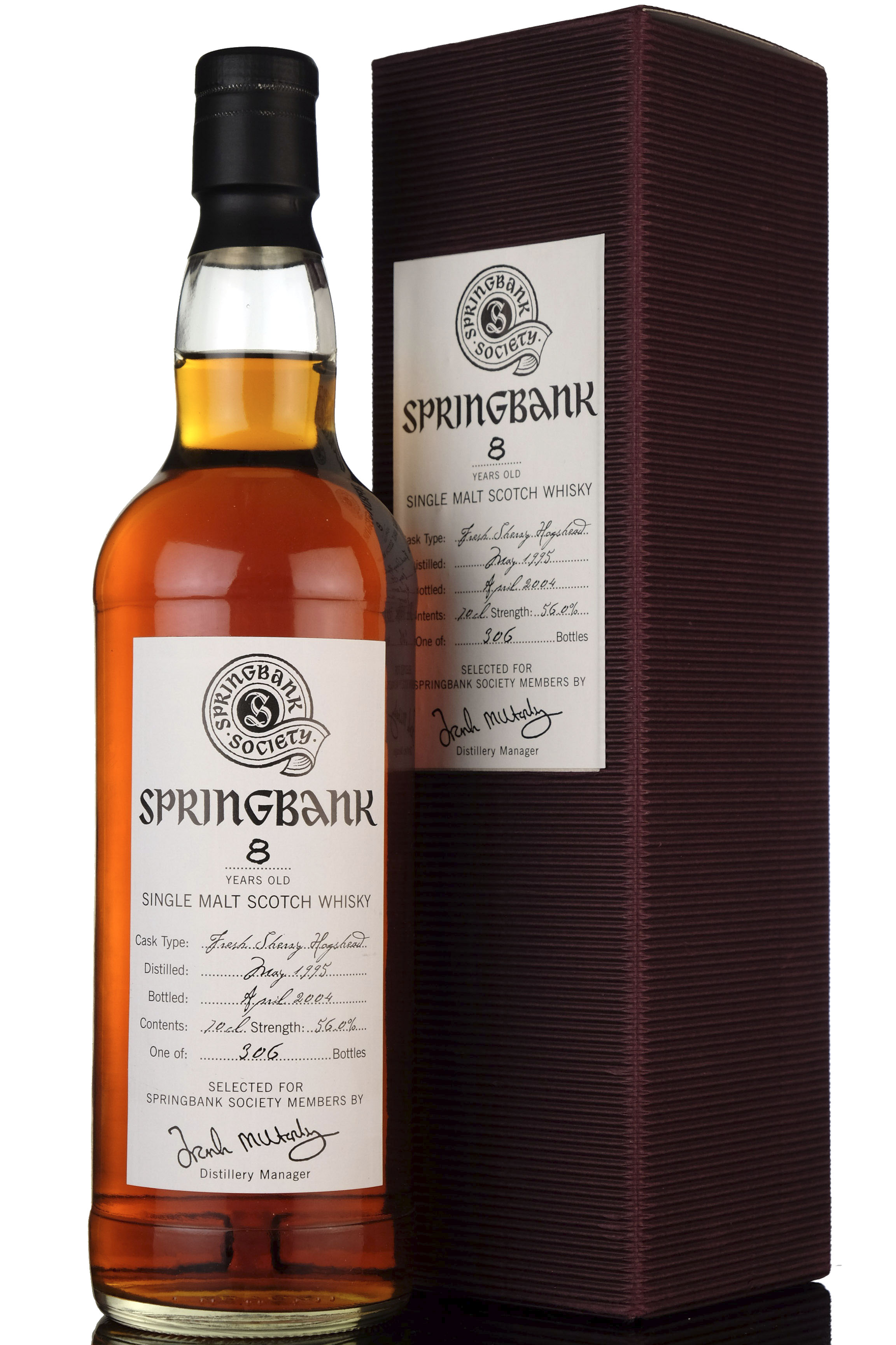 Springbank 1995 - 2004 8 Society Bottling