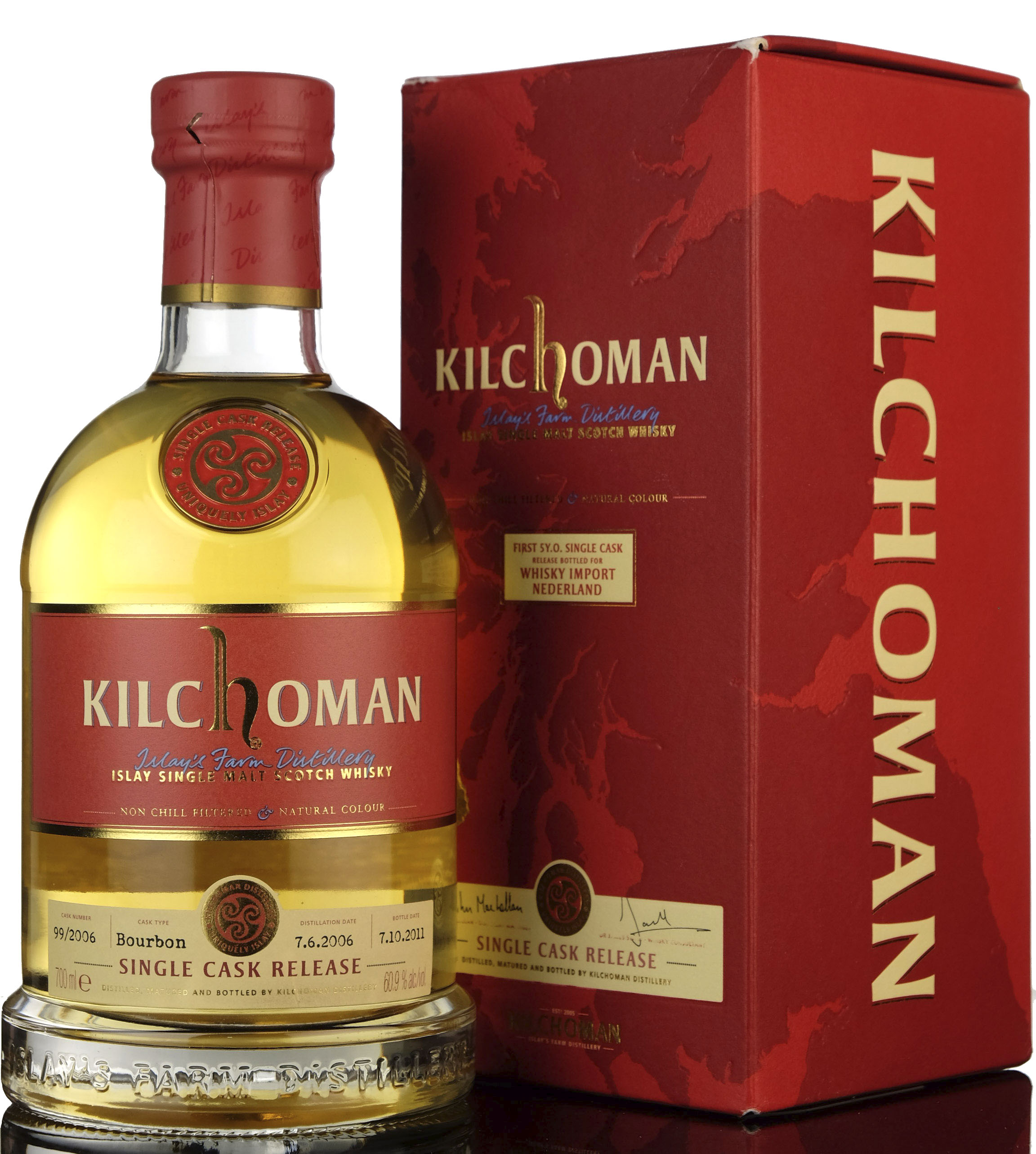 Kilchoman 2006 - 2011 Whisky Import Nederland Single Cask