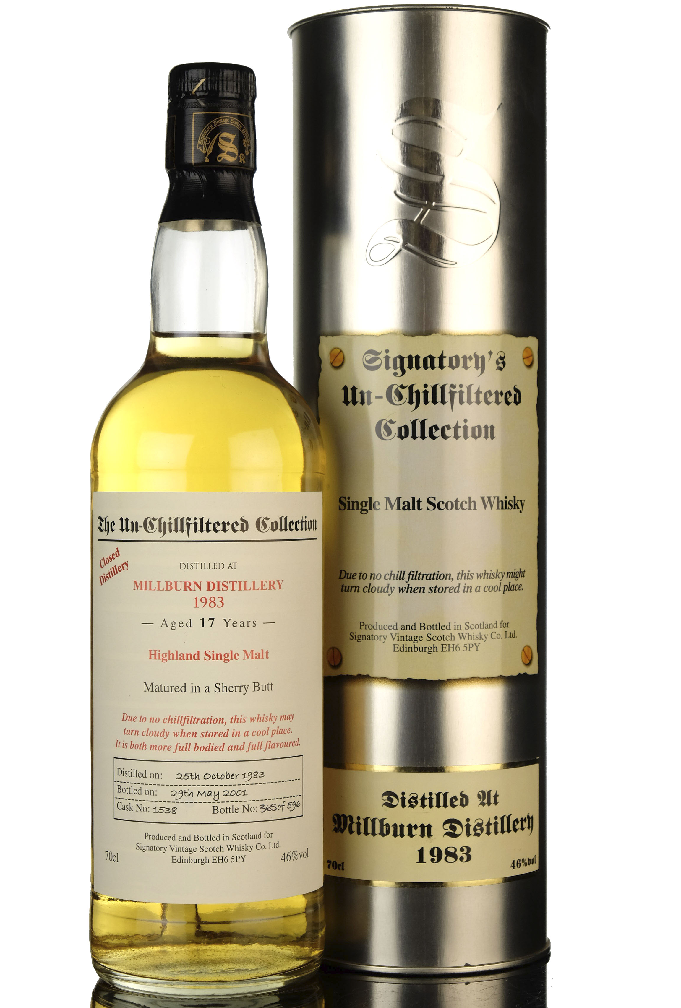 Millburn 19832001  17 Year Old  Signatory Vintage