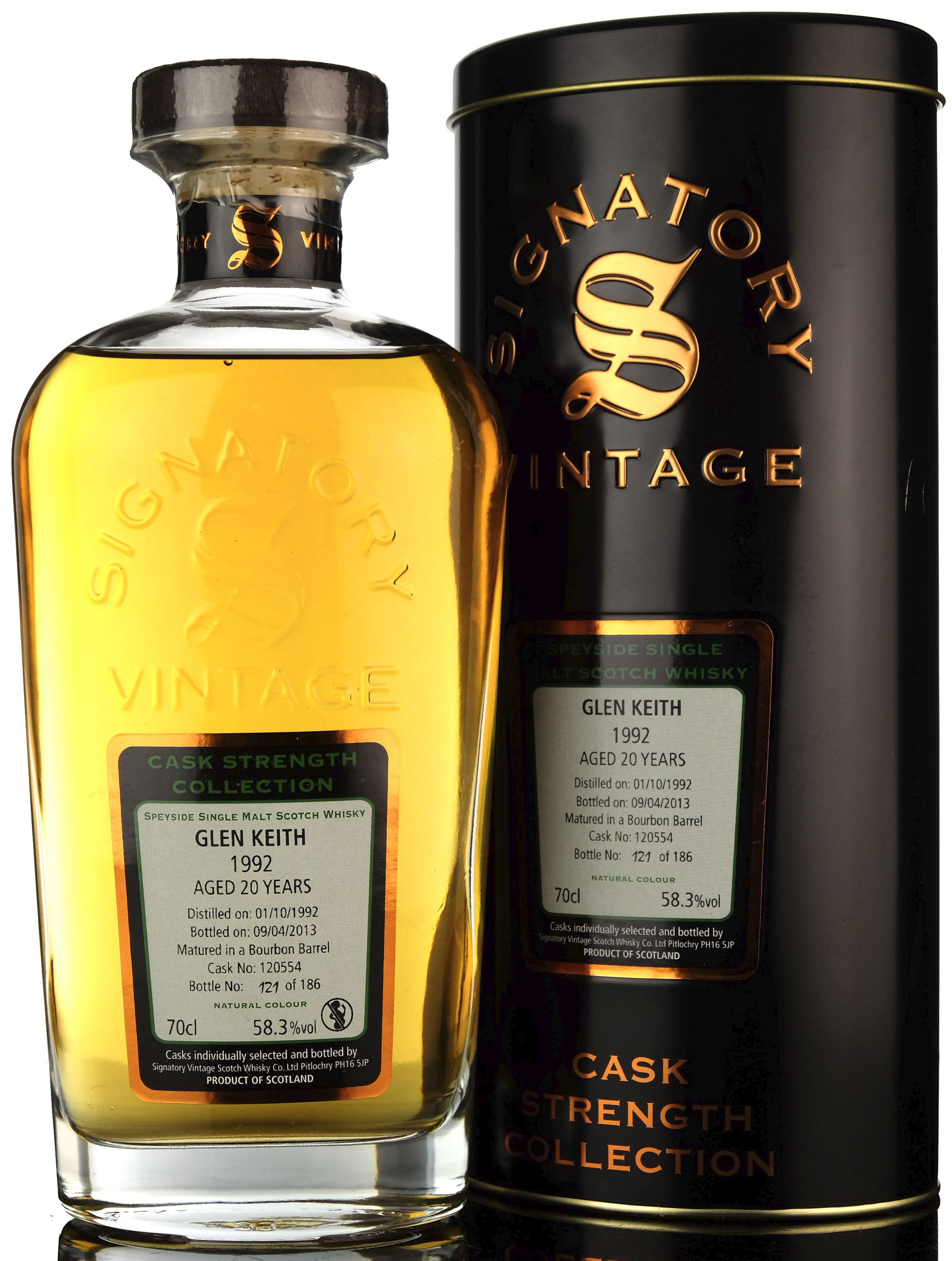 Glen Keith 1992 - 2013 20 Signatory Vintage Cask 120554