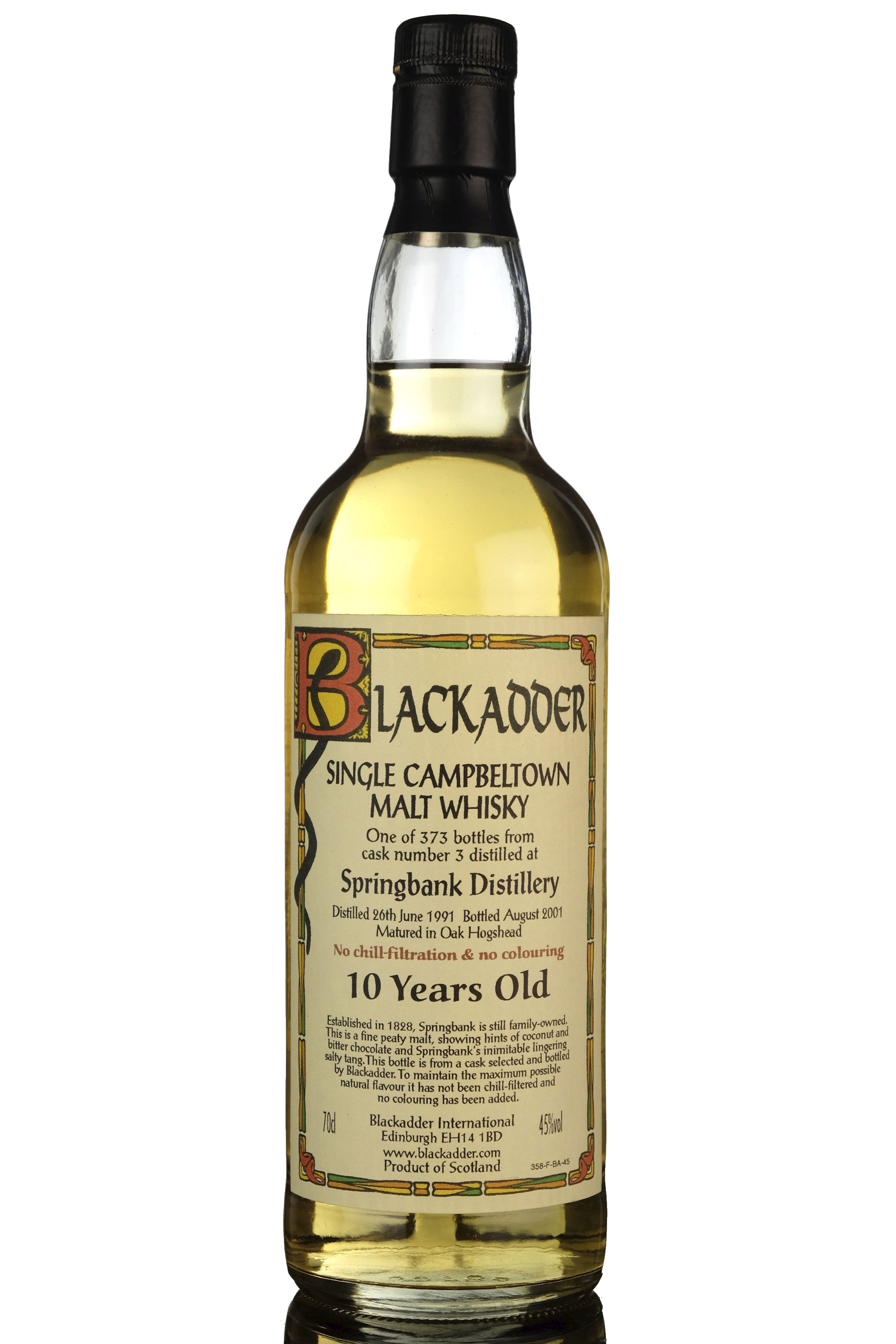 Springbank 1991 - 2001 10 Blackadder