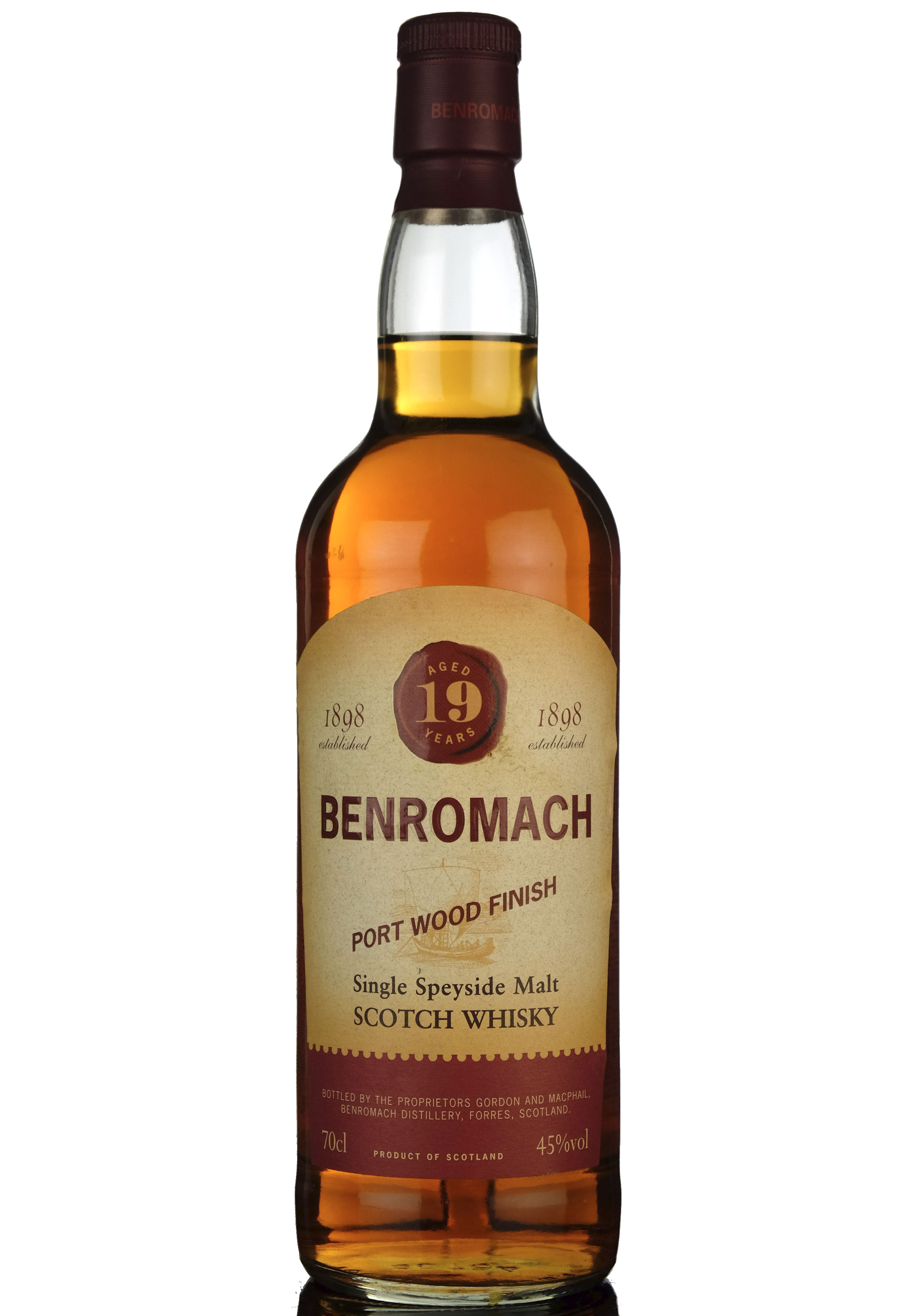 Benromach 19 Year Old  Port Wood