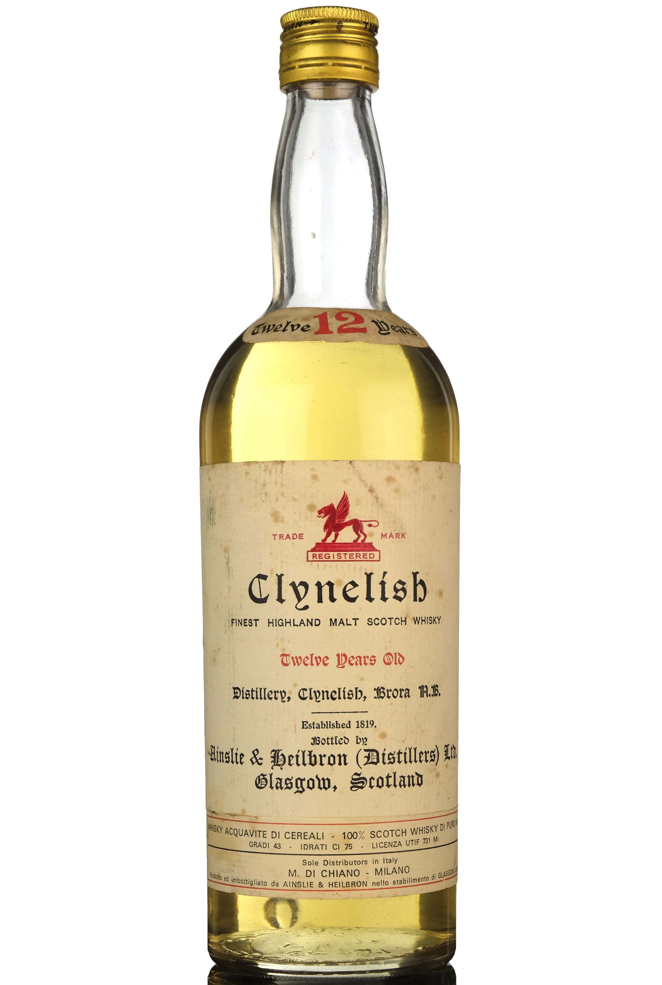 Clynelish 12 Year Old - 1960s - Italian Import