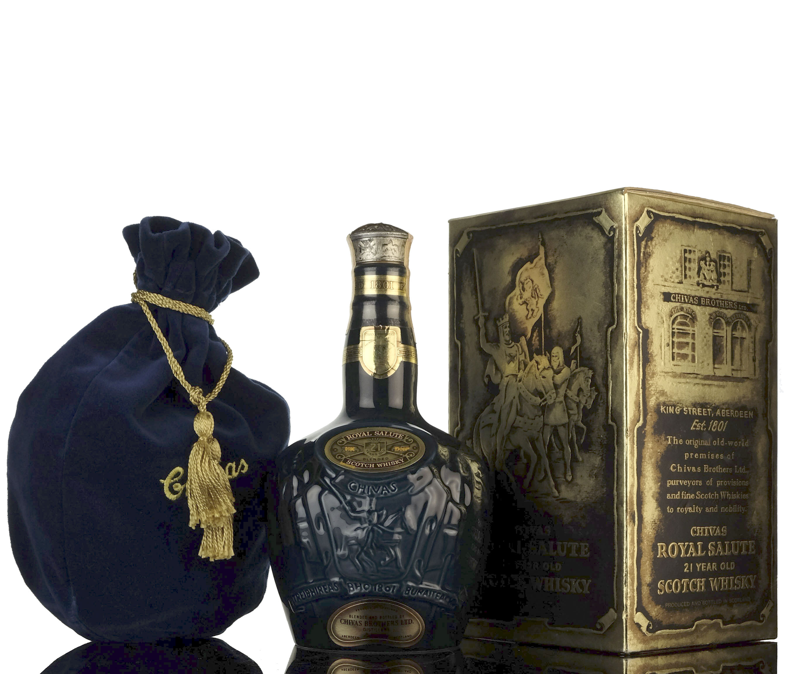Royal Salute 21 Year Old - Blue Ceramic - Whisky-Online Auctions