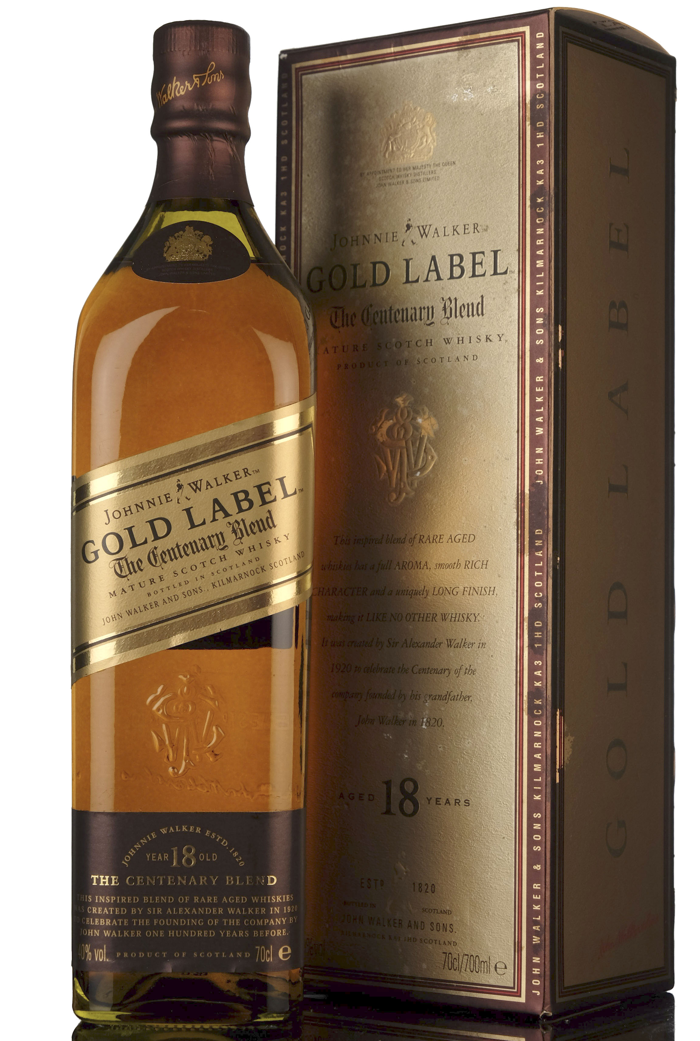 Johnnie Walker 18 Year Old - Gold Label - The Centenary Blend