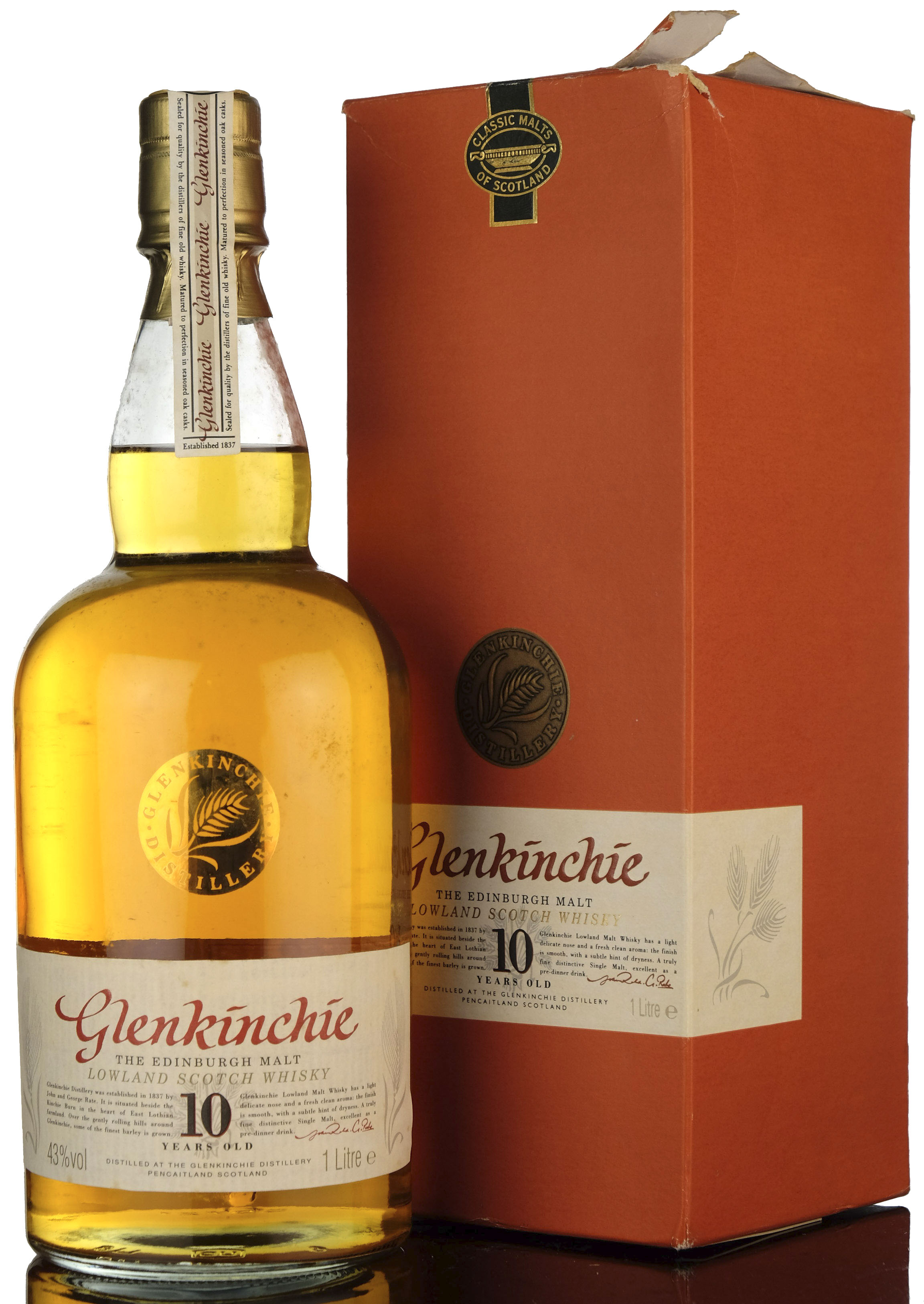 Glenkinchie 10 Year Old - 1 Litre