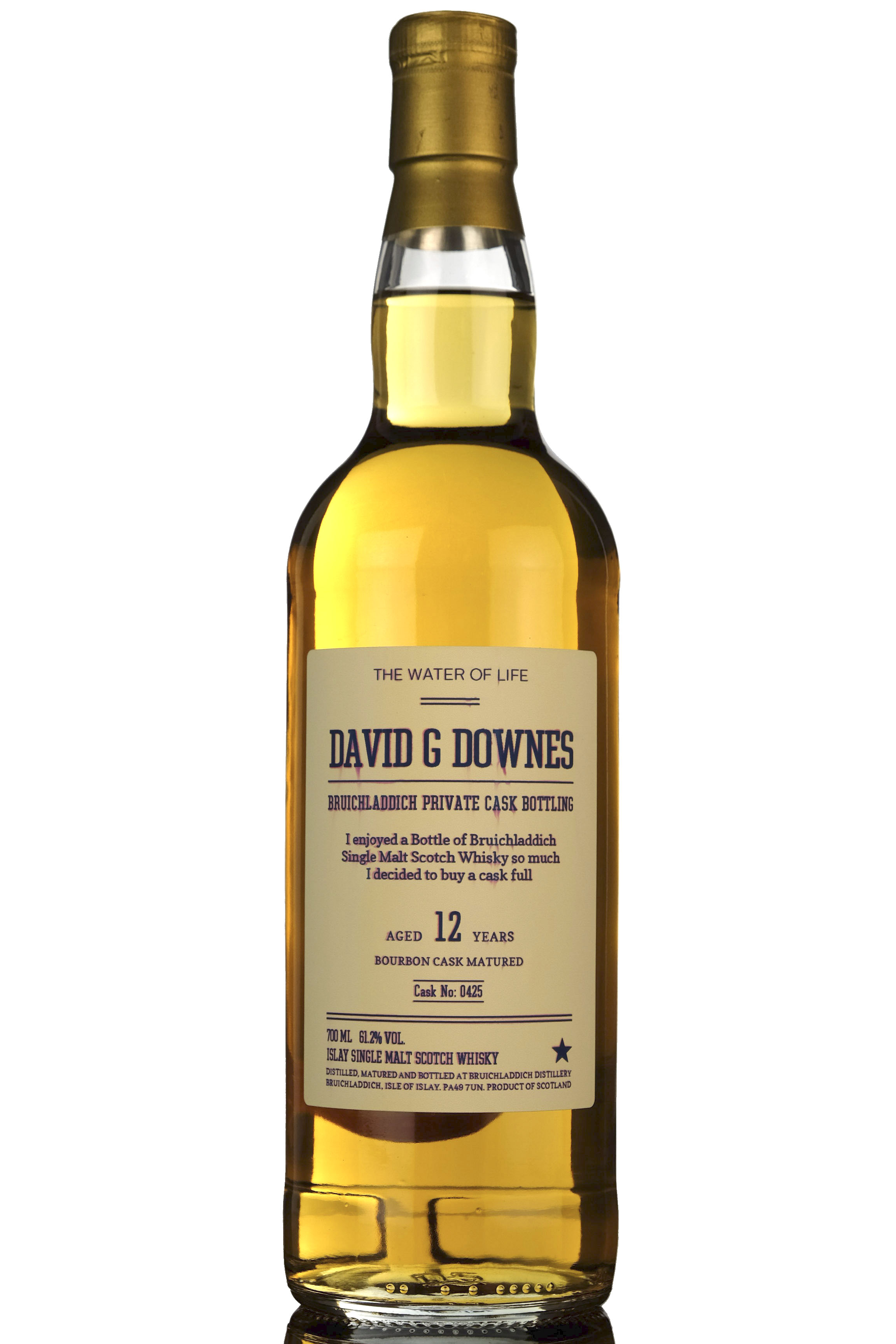 Bruichladdich 2005-2017 - 12 Year Old - Private Bottling - David G Downes - Single Cask 04