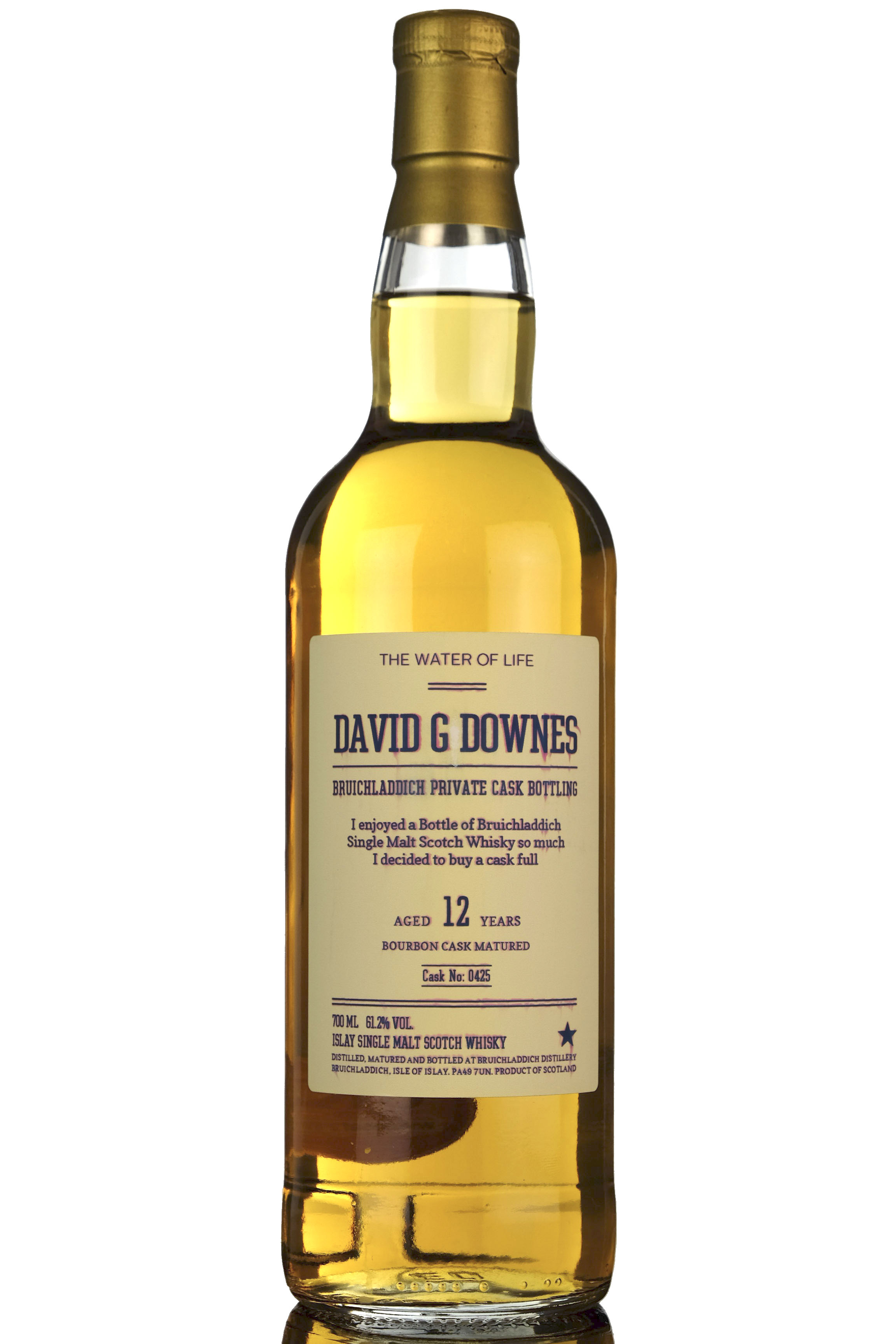 Bruichladdich 2005-2017 - 12 Year Old - Private Bottling - David G Downes - Single Cask 04