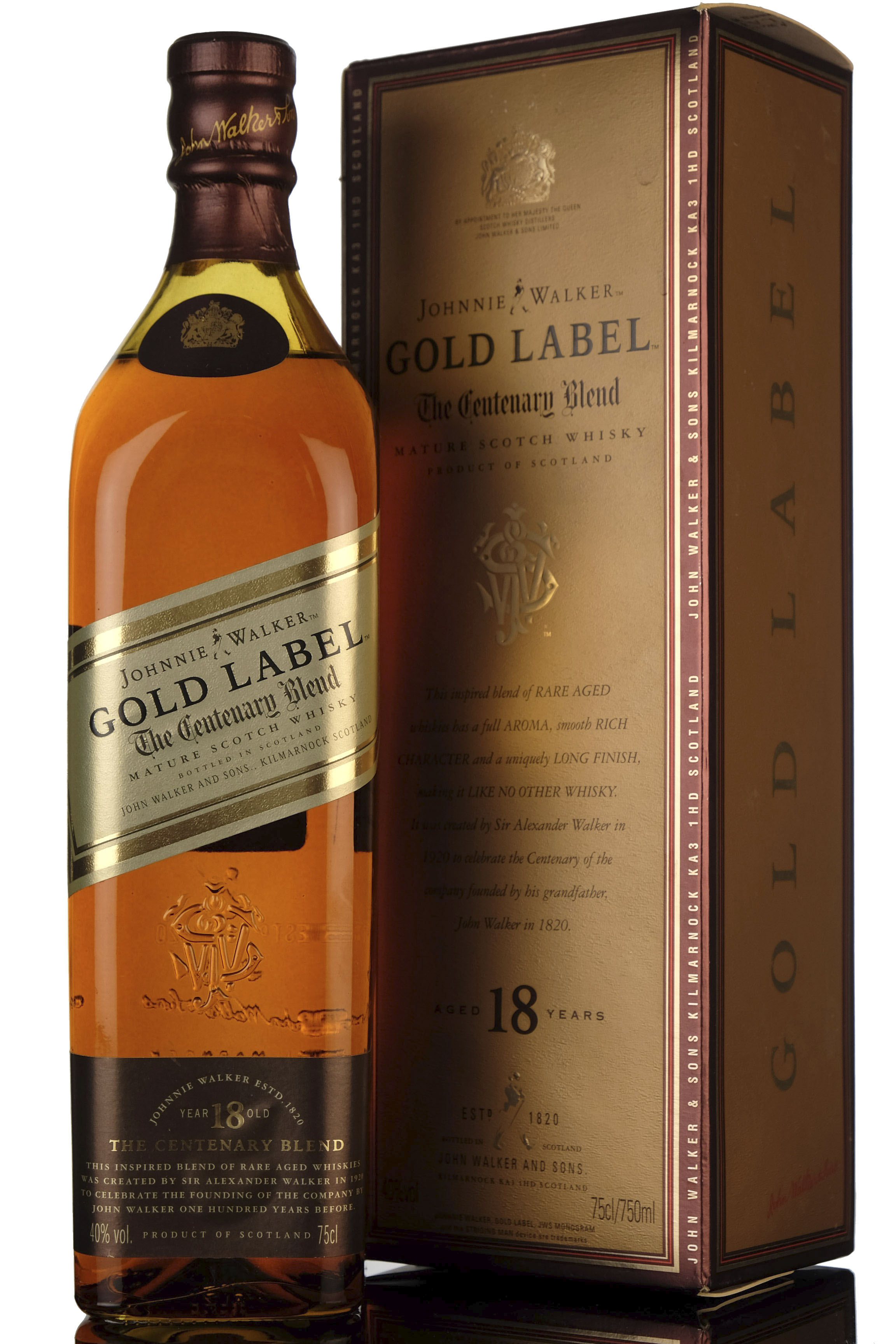 Johnnie Walker 18 Year Old - Gold Label - The Centenary Blend