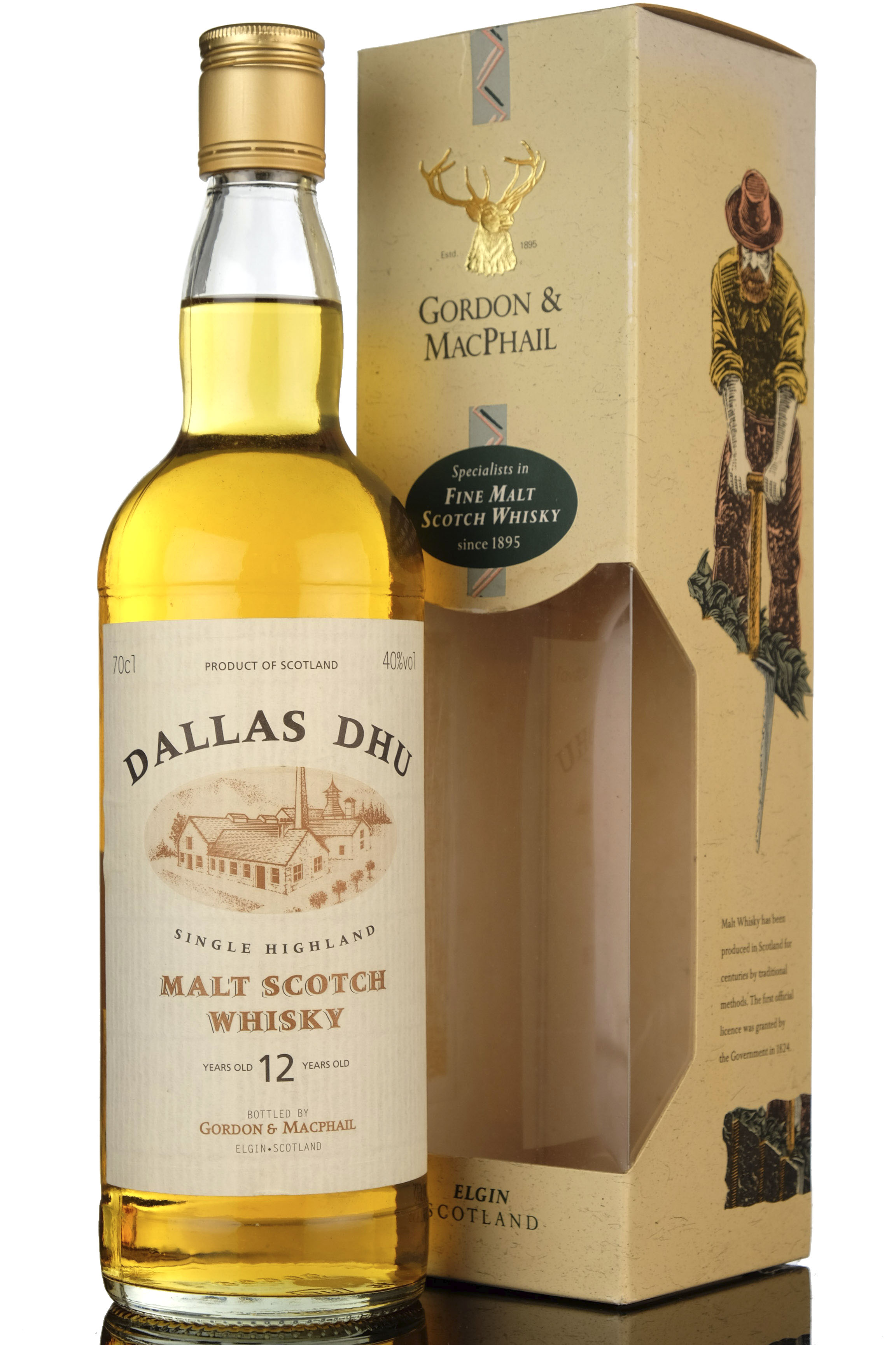 Dallas Dhu 12 Year Old - Gordon & MacPhail - 1990s