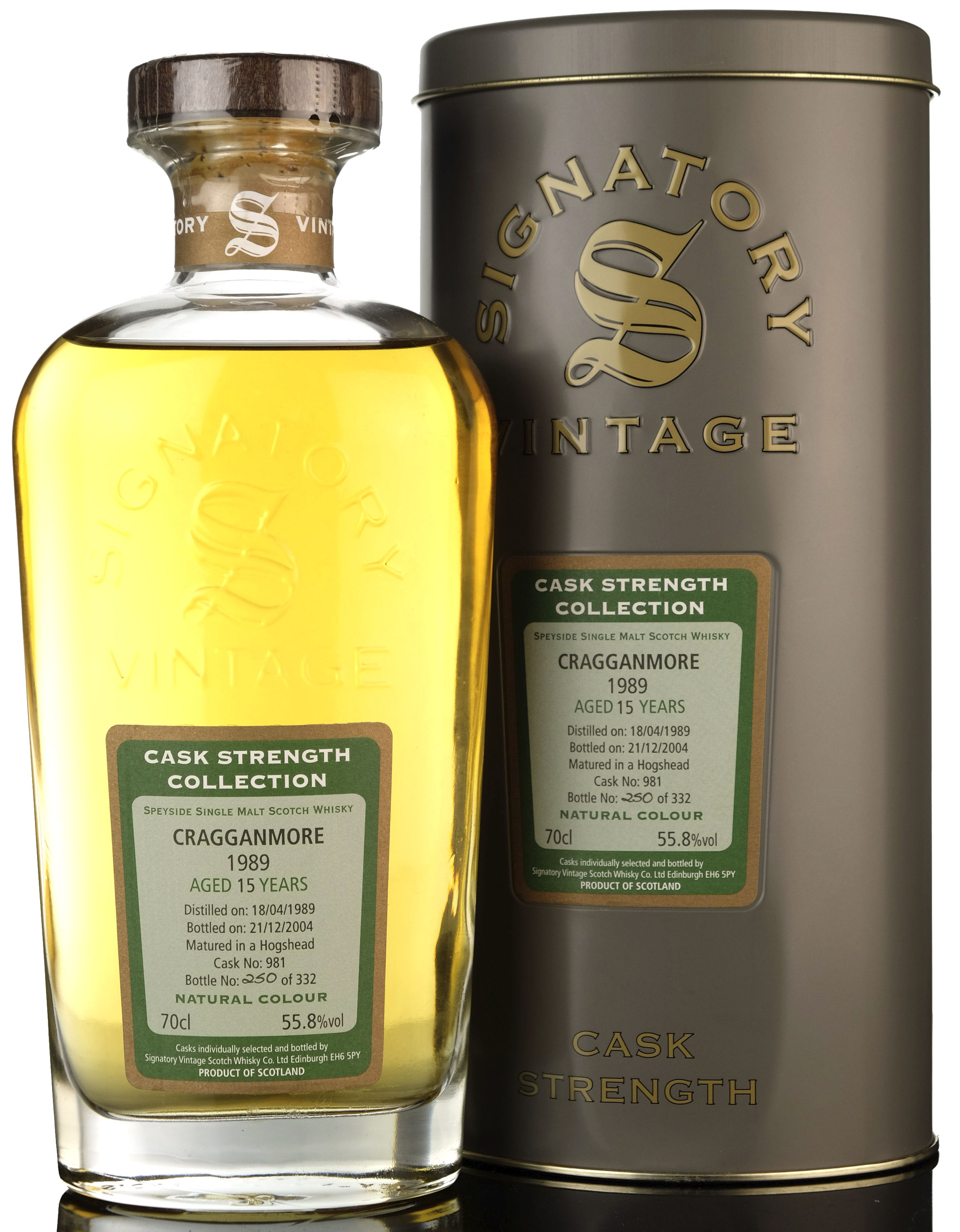 Cragganmore 1989-2004 - 15 Year Old - Signatory Vintage