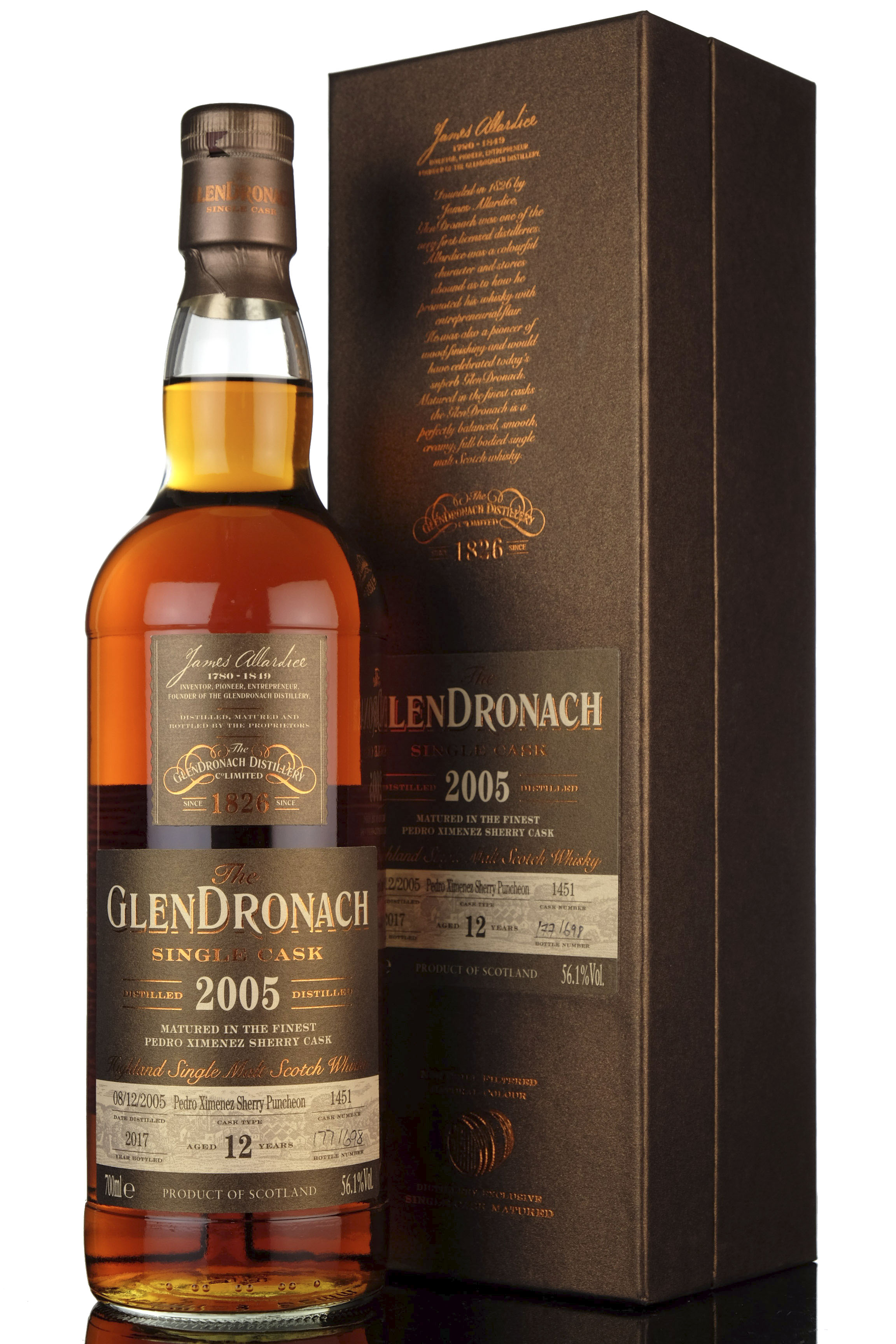 Glendronach 2005-2017 - 12 Year Old - Single Cask 1451 - Batch 16