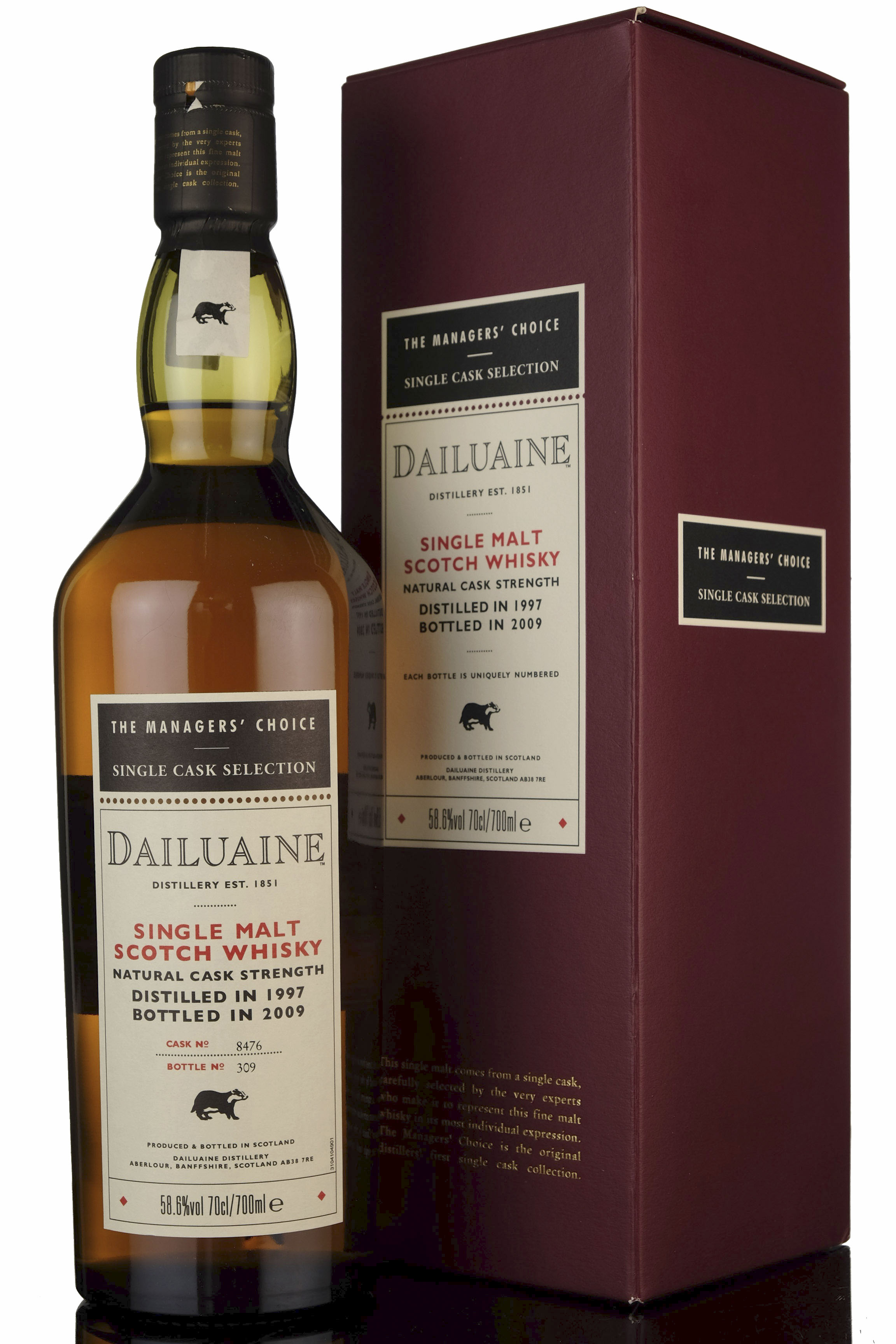 Dailuaine 1997 - 2009 Managers Choice Cask 8476