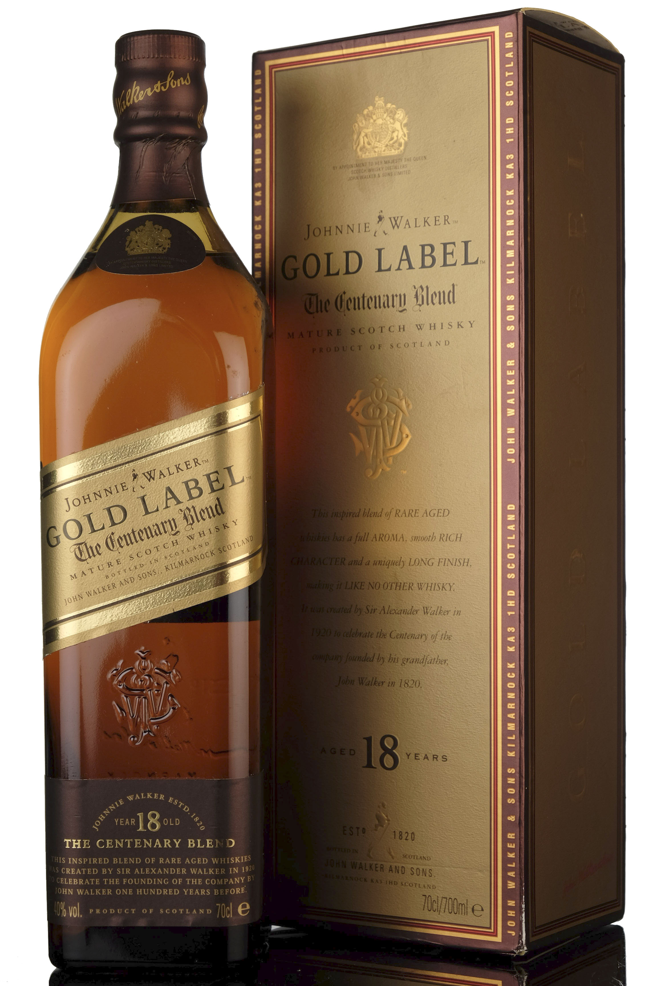 Johnnie Walker 18 Year Old - Gold Label - The Centenary Blend