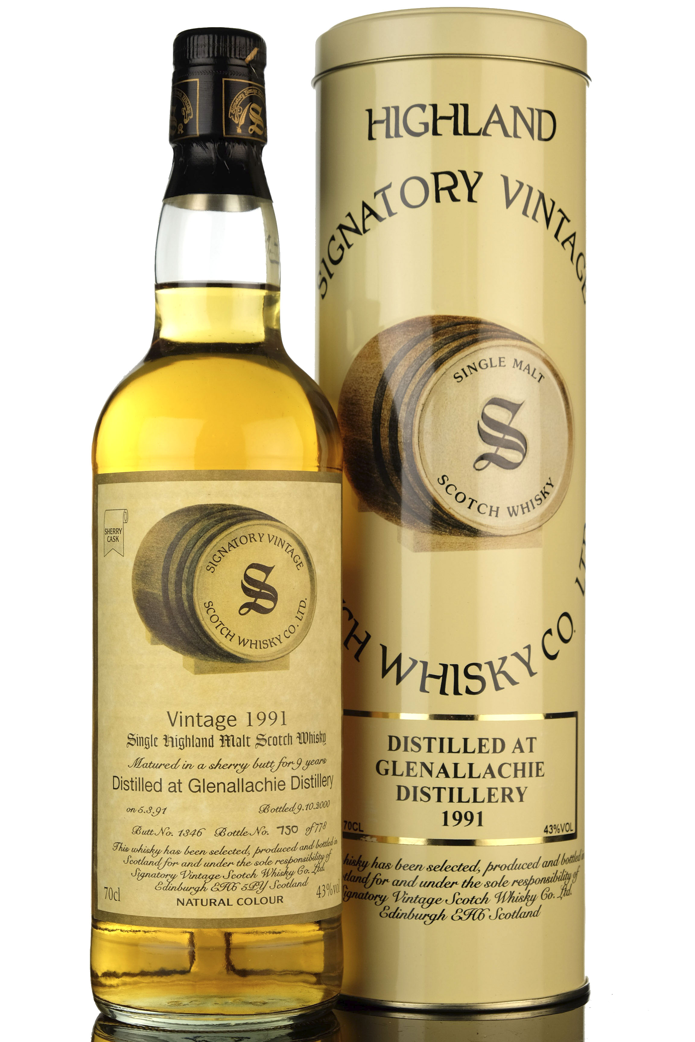 Glenallachie 1991-2000 - 9 Year Old - Signatory Vintage