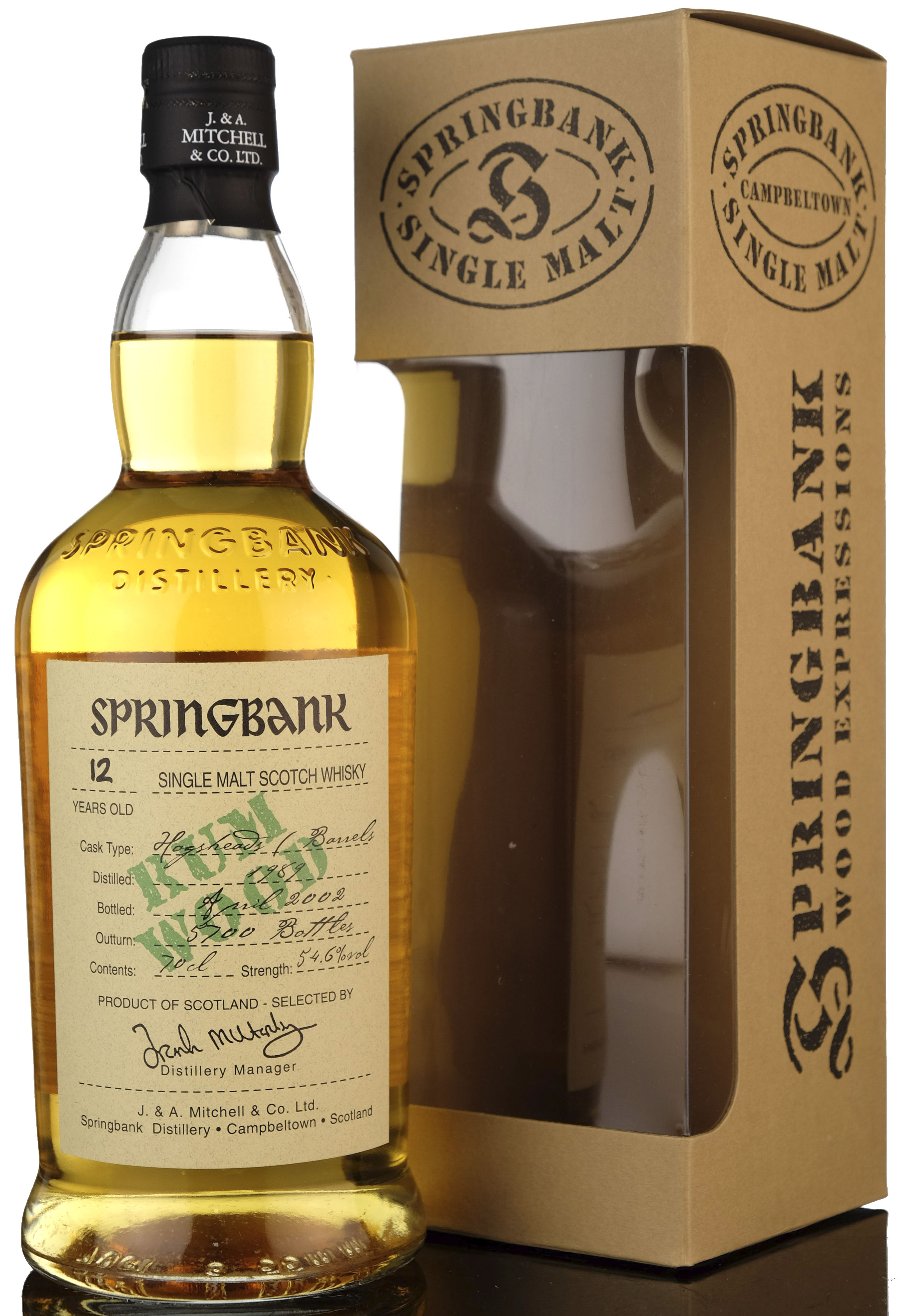 Springbank 1989-2002 - Rum Wood