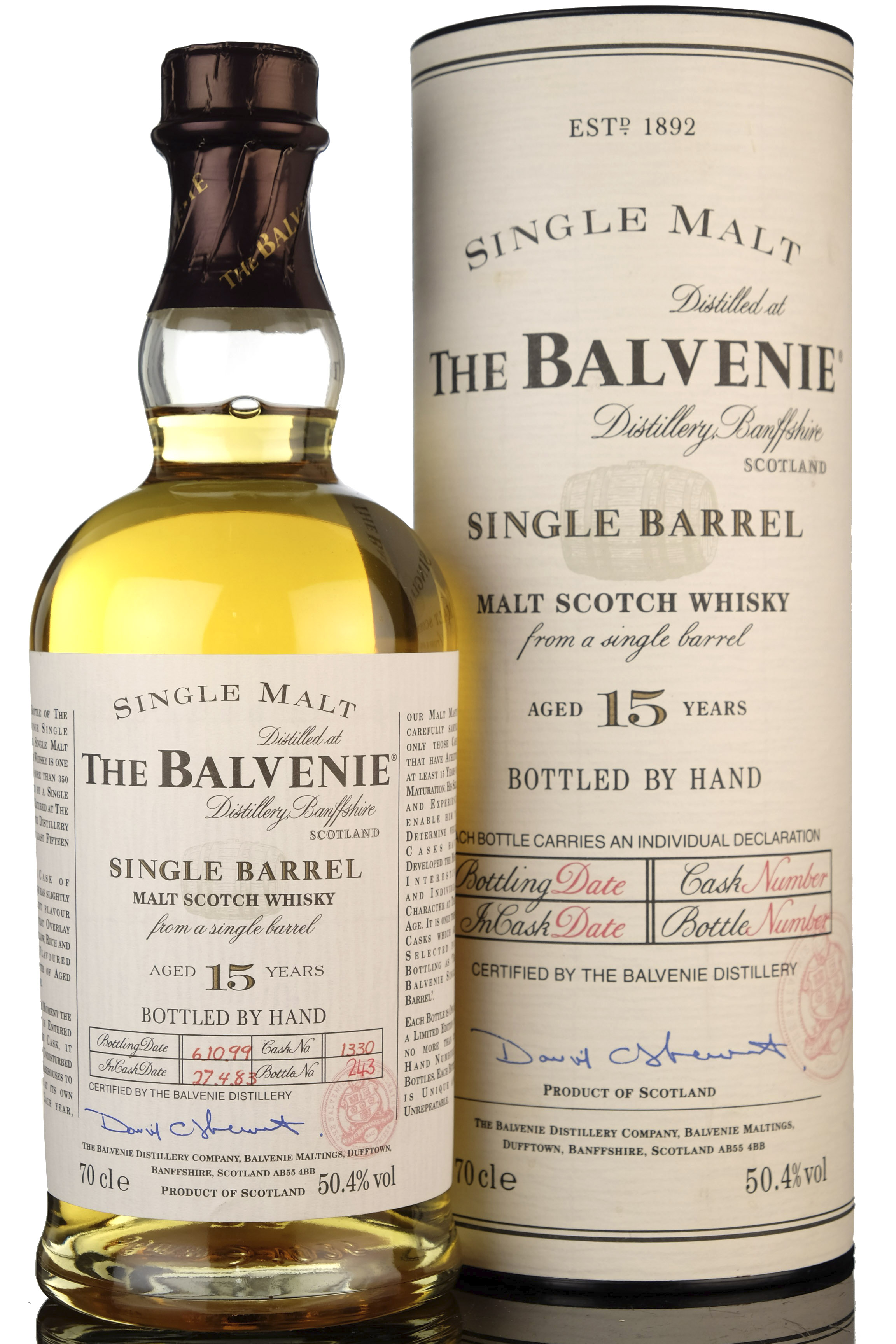 Balvenie 19831999  15 Year Old  Single Barrel 1330