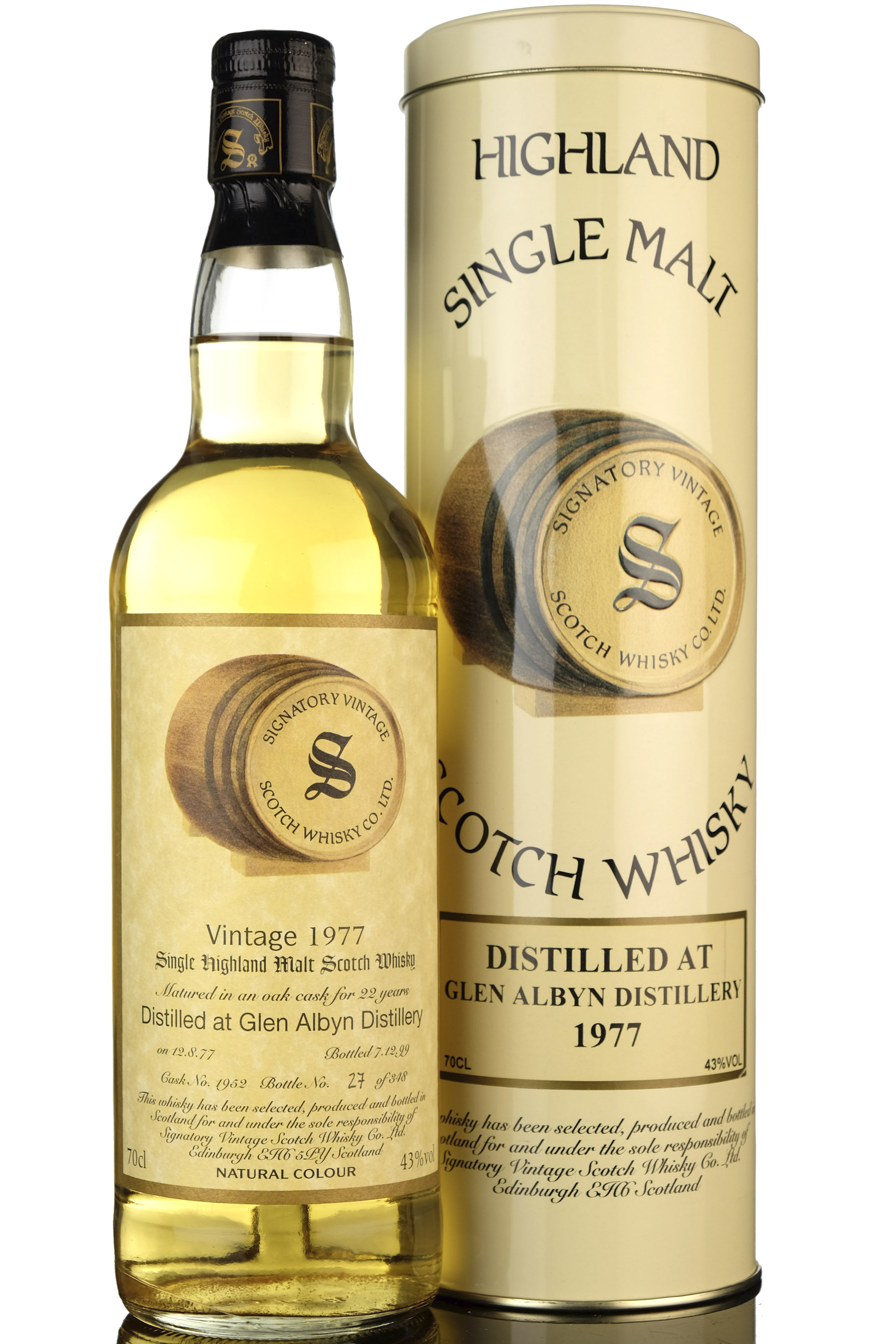 Glen Albyn 1977 - 1999 22 Signatory Vintage