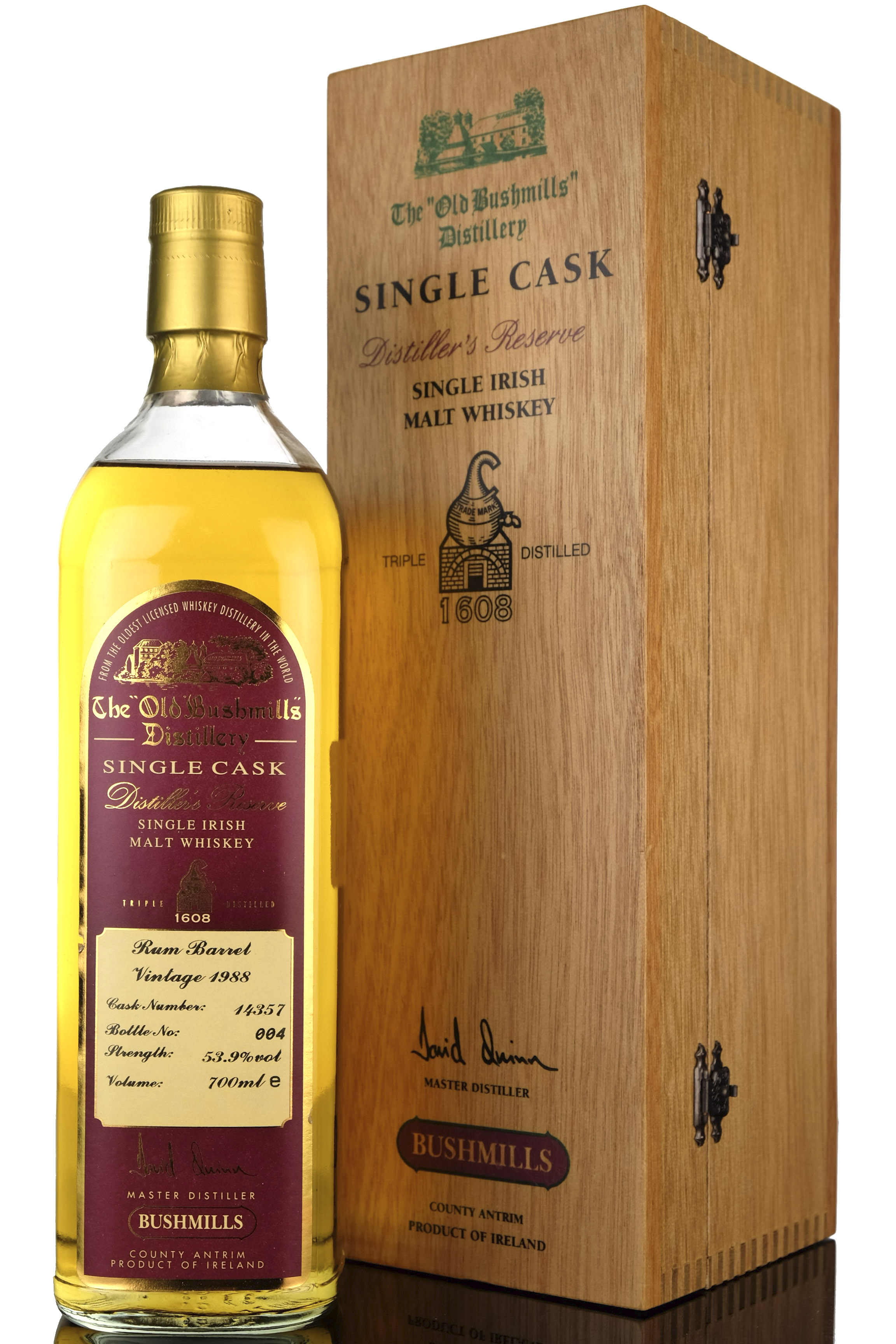 Bushmills 1988 Distillers Reserve Irish Whiskey Single Cask 14357