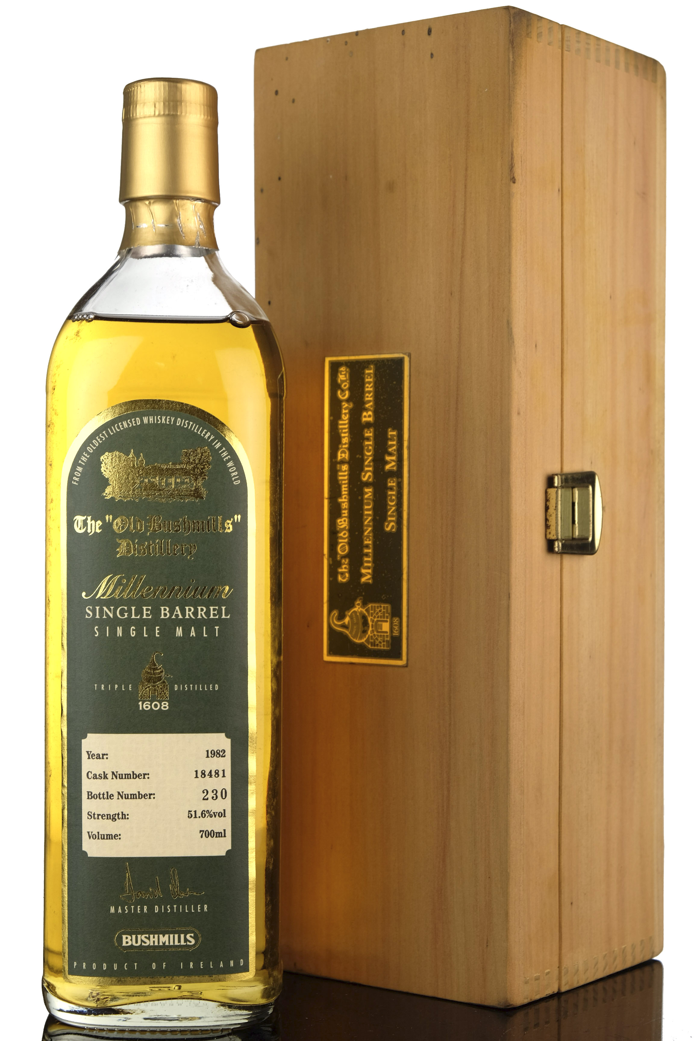 Bushmills 1982 Millennium Irish Whiskey Single Cask 18481