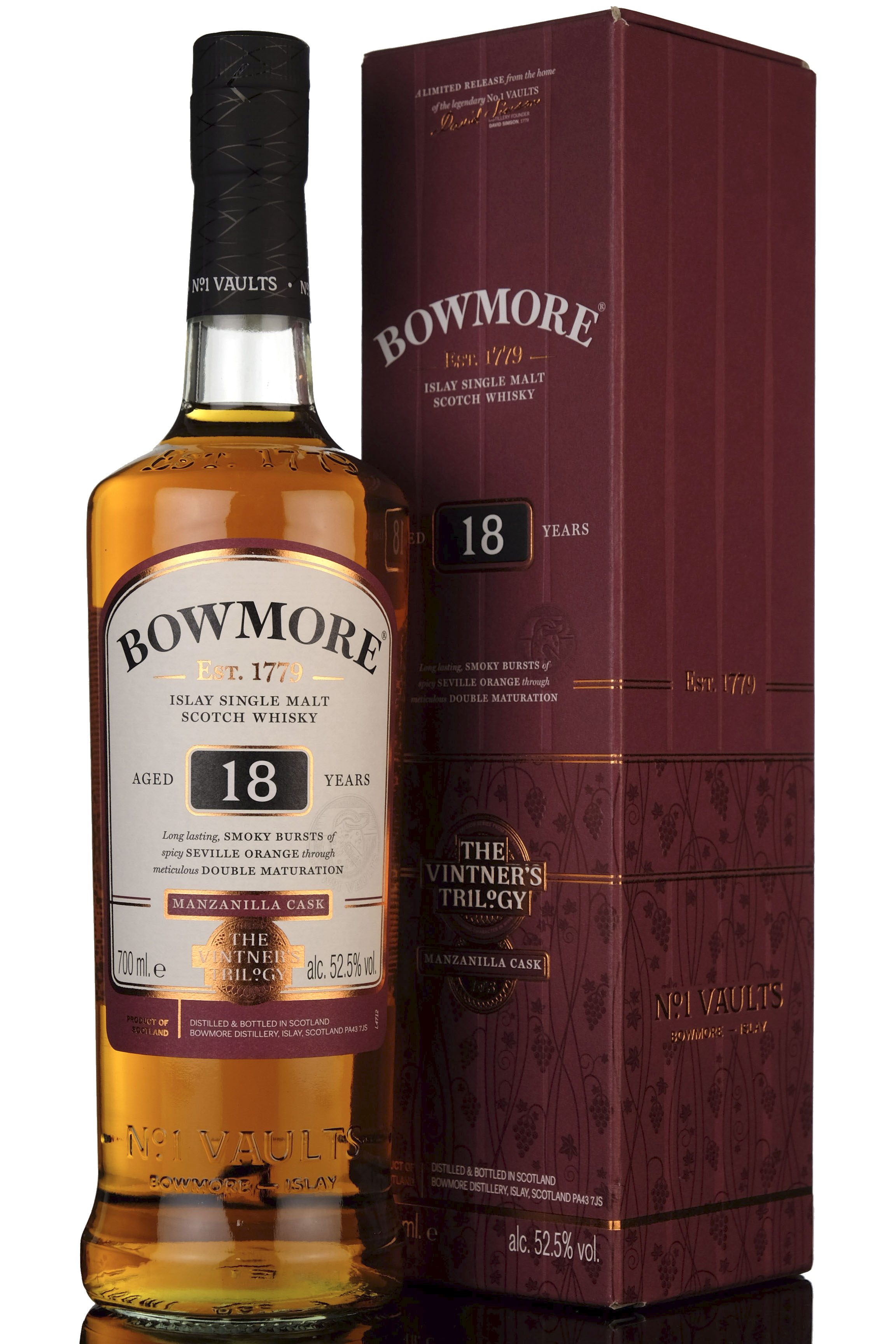 Bowmore 18 Year Old - The Vinters Trilogy - Manzanilla Cask - 2017 Release