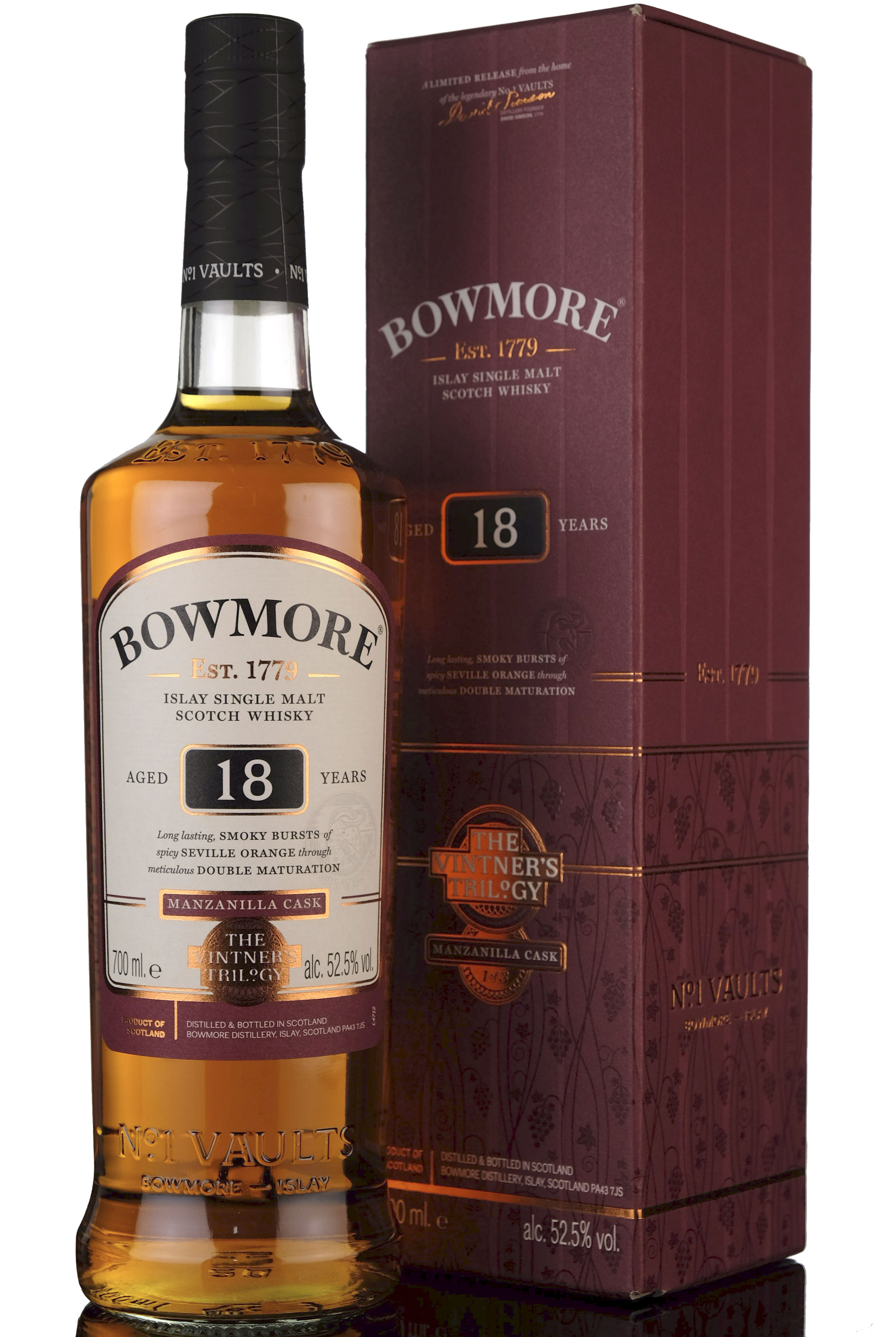 Bowmore 18 Year Old - The Vinters Trilogy - Manzanilla Cask - 2017 Release
