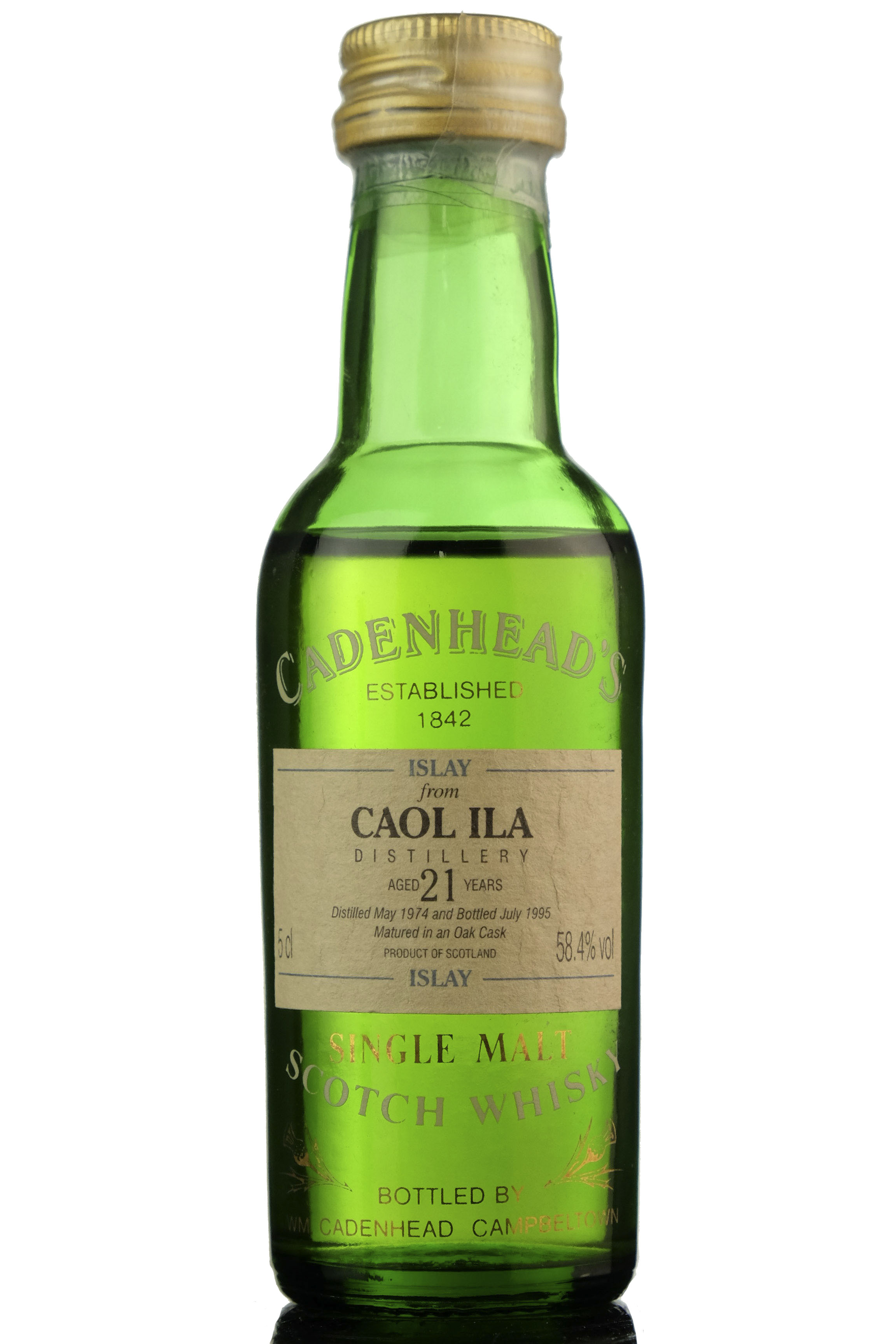 Caol Ila 1974-1995 - 21 Year Old - Cadenheads Miniature