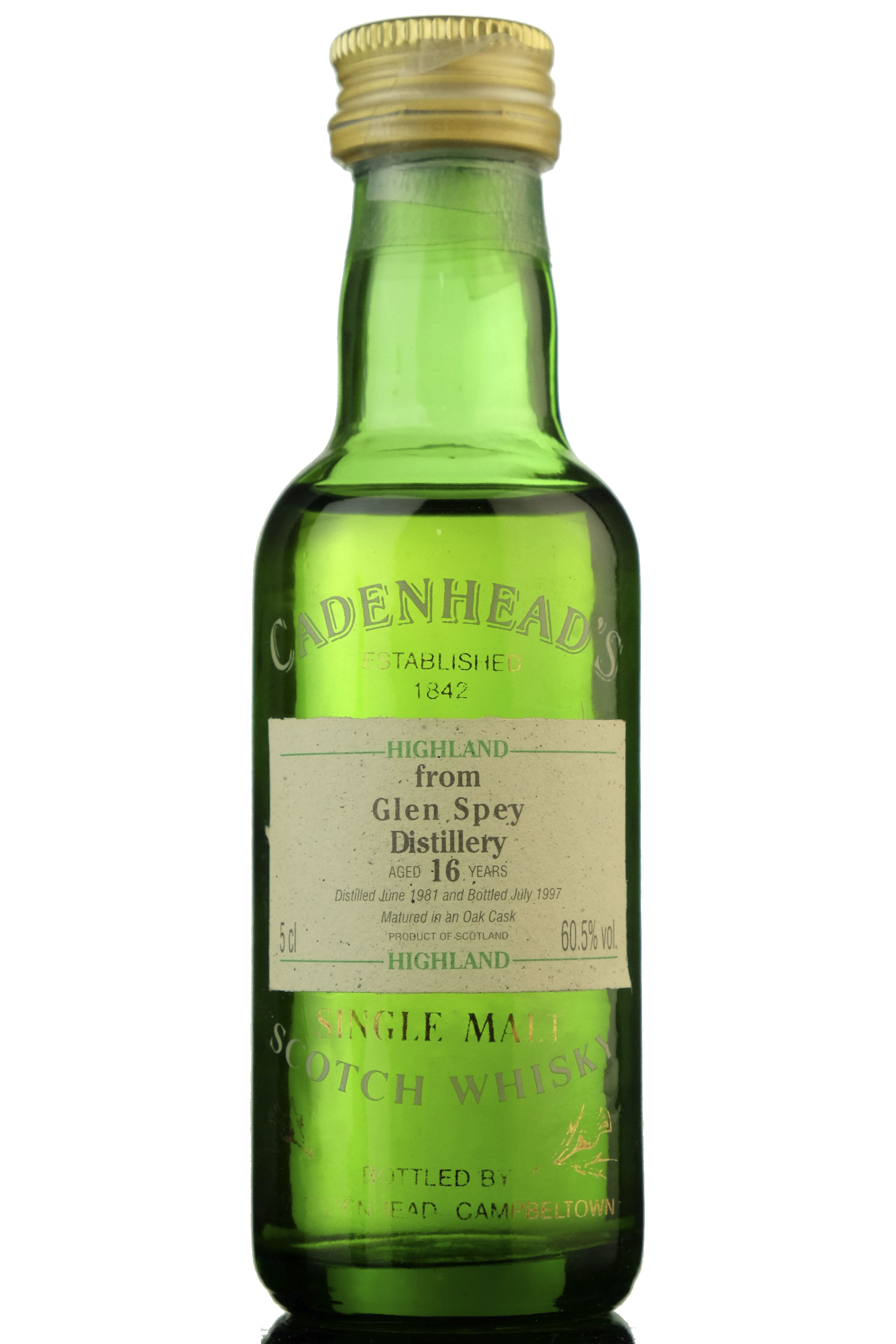 Glen Spey 1981-1997 - 16 Year Old - Cadenheads Miniature