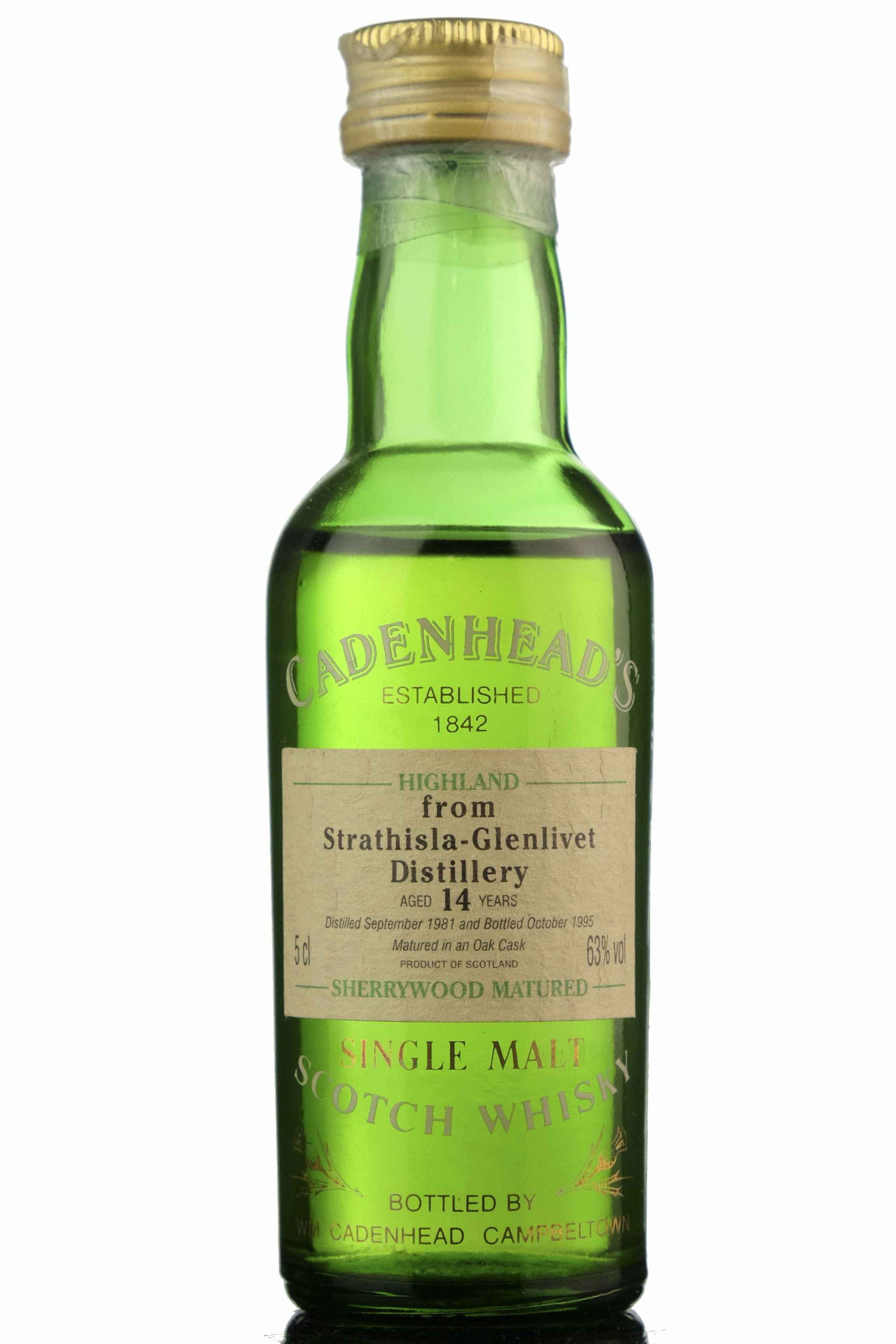 Strathisla-Glenlivet 1981-1995 - 14 Year Old - Cadenheads Miniature