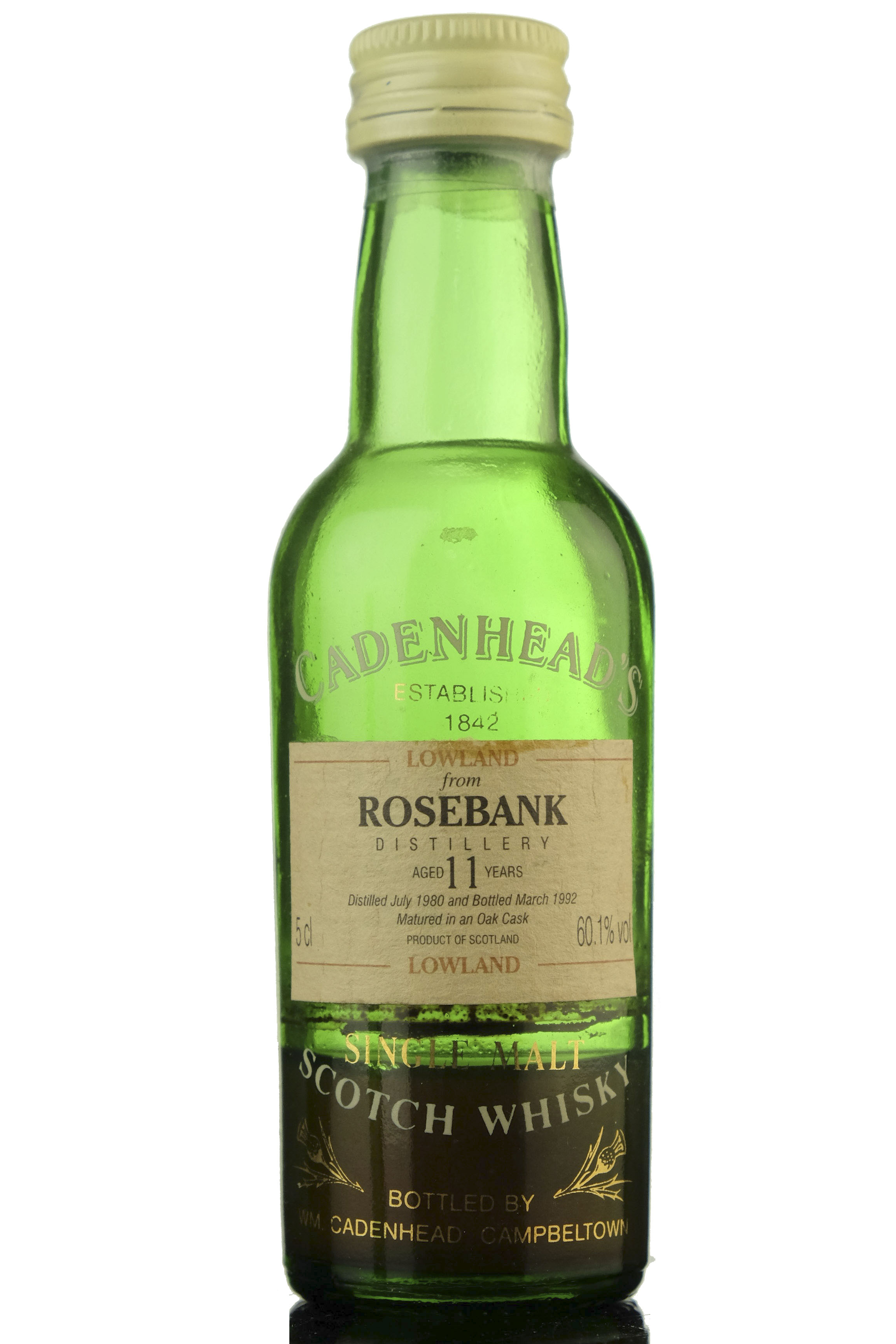 Rosebank 1980-1992 - 11 Year Old - Cadenheads Miniature