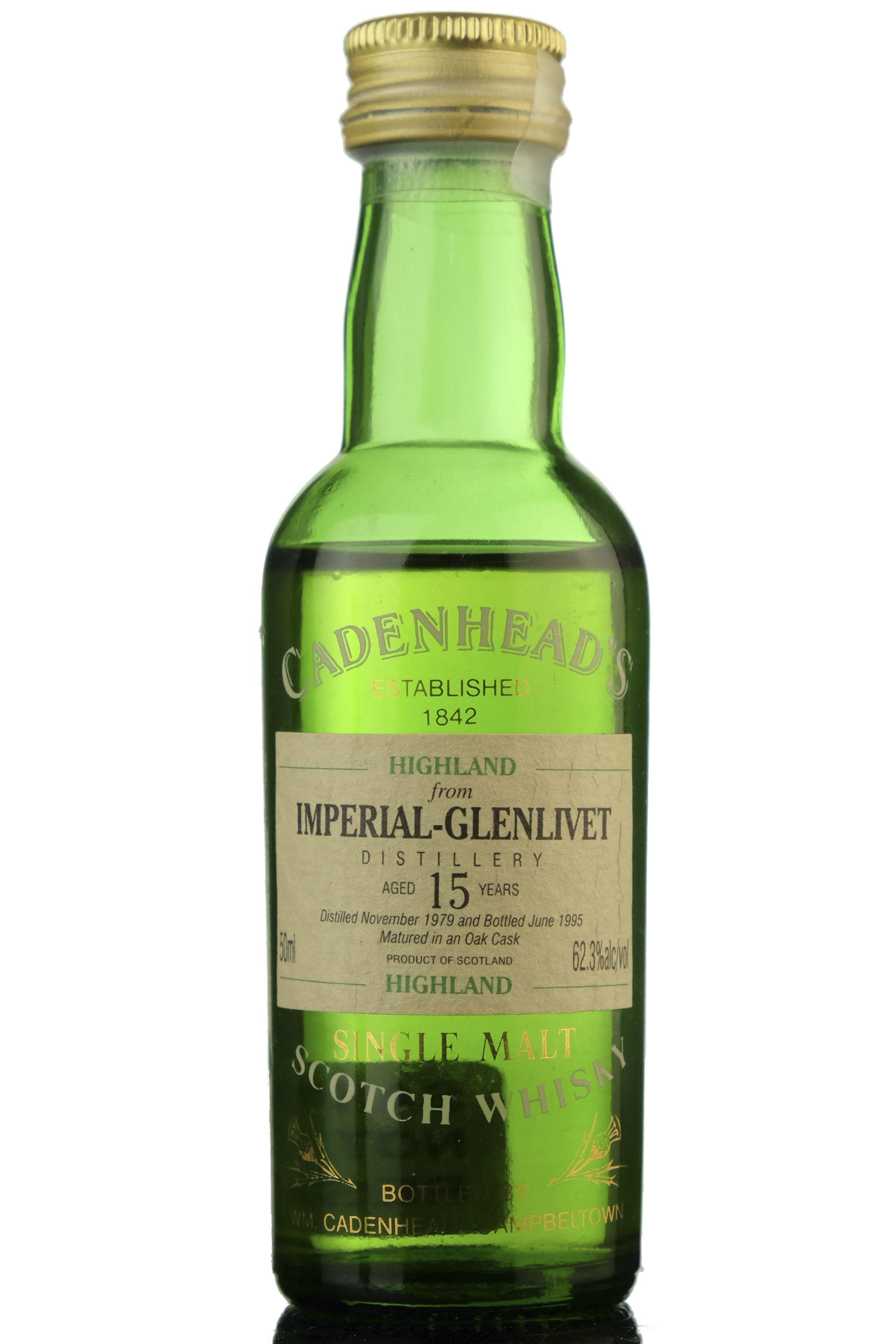 Imperial-Glenlivet 1979-1995 - 15 Year Old - Cadenheads Miniature
