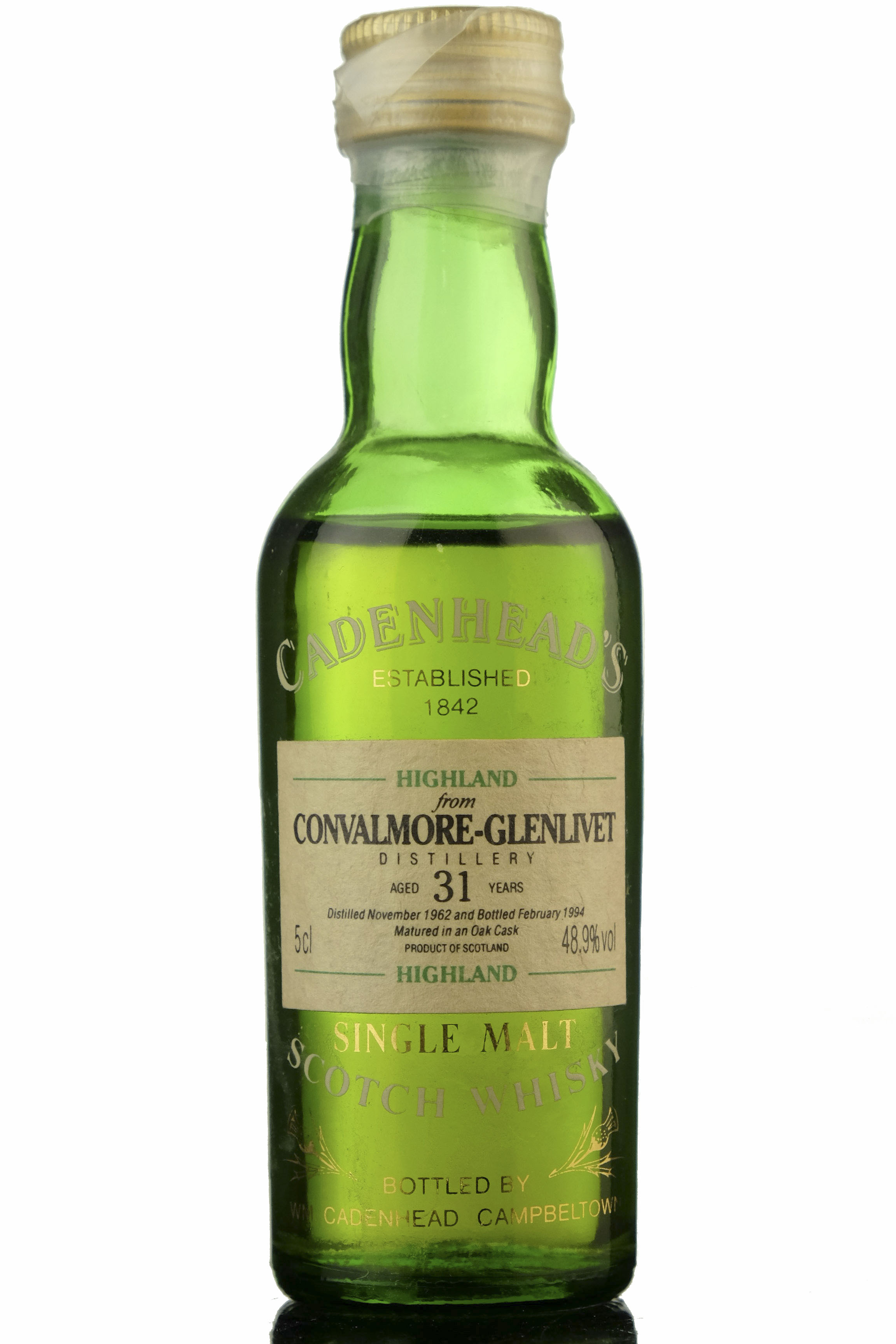 Convalmore-Glenlivet 1962-1994 - 31 Year Old - Cadenheads Miniature